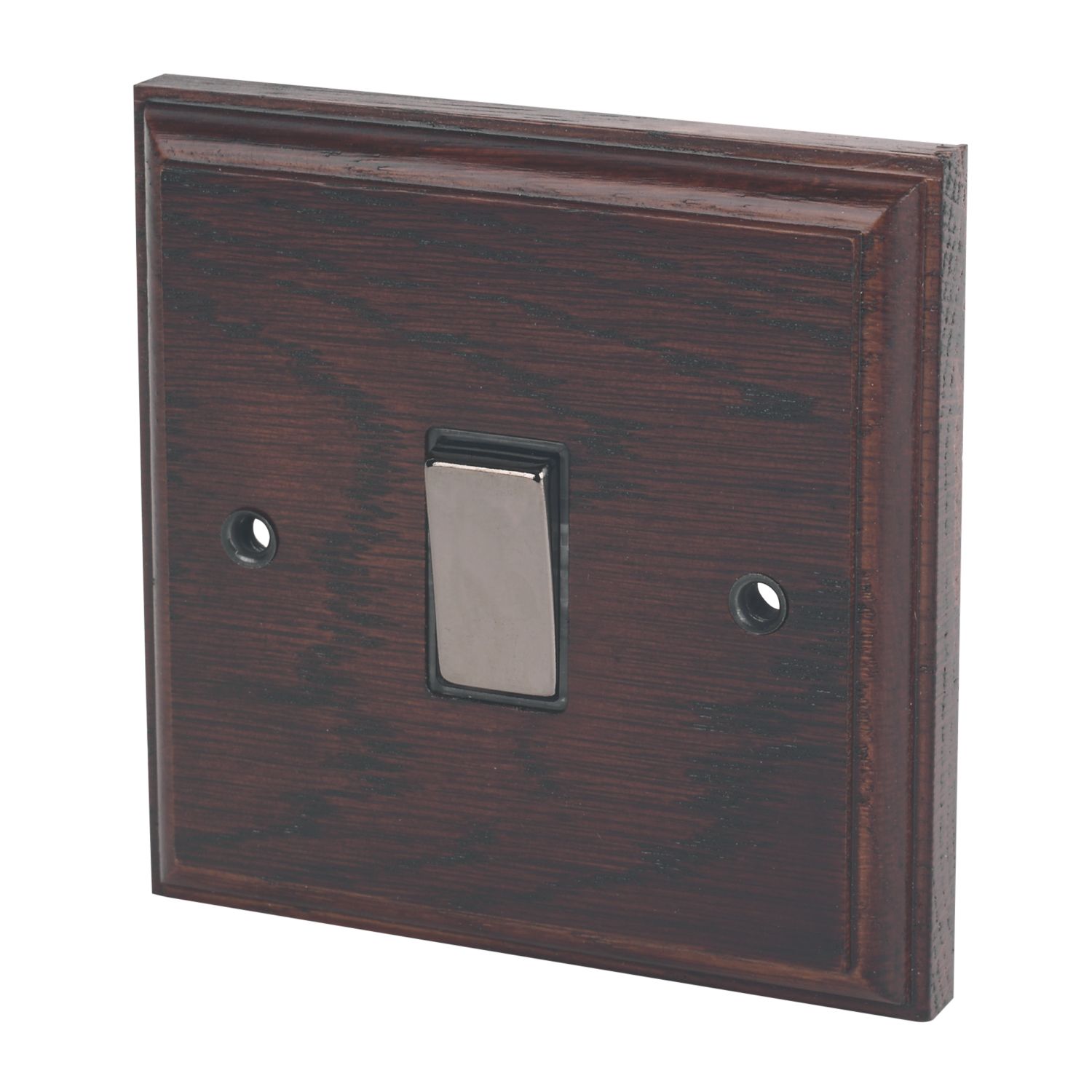 Varilight 20AX 1-Gang DP Control Switch Dark Oak with Black Inserts (8625H)