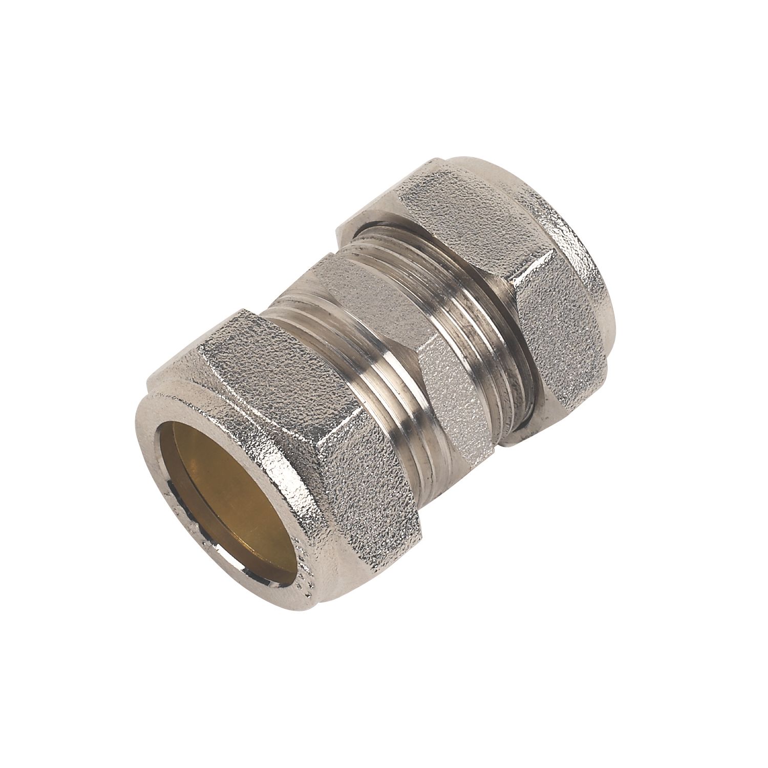 Flomasta Brass Compression Equal Coupler 22mm (86327)