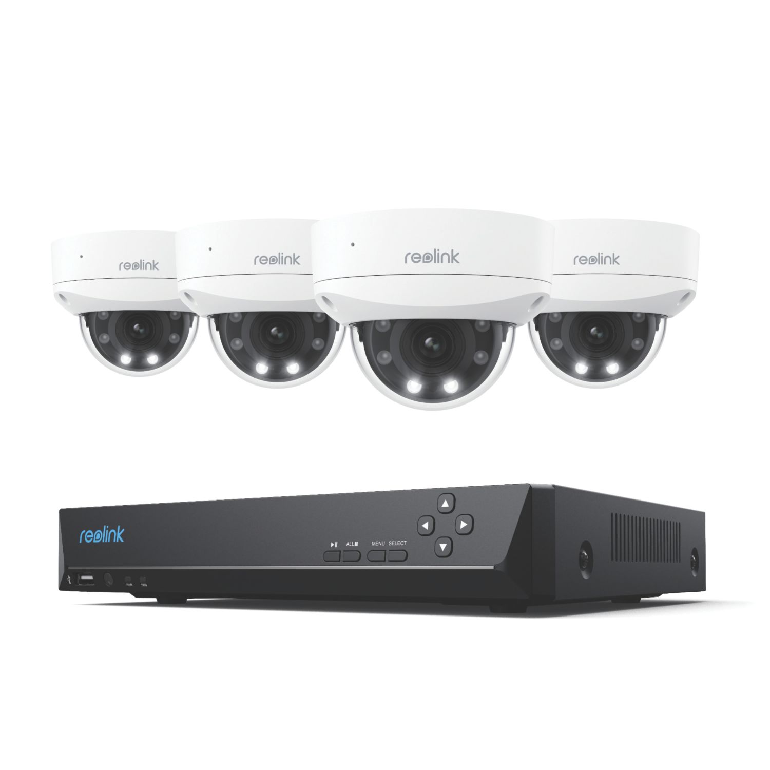 Reolink NVS8-8MV4 2TB 8-Channel 4K NVR PoE Security System & 4 x 4K Indoor & Outdoor Cameras (863AK)