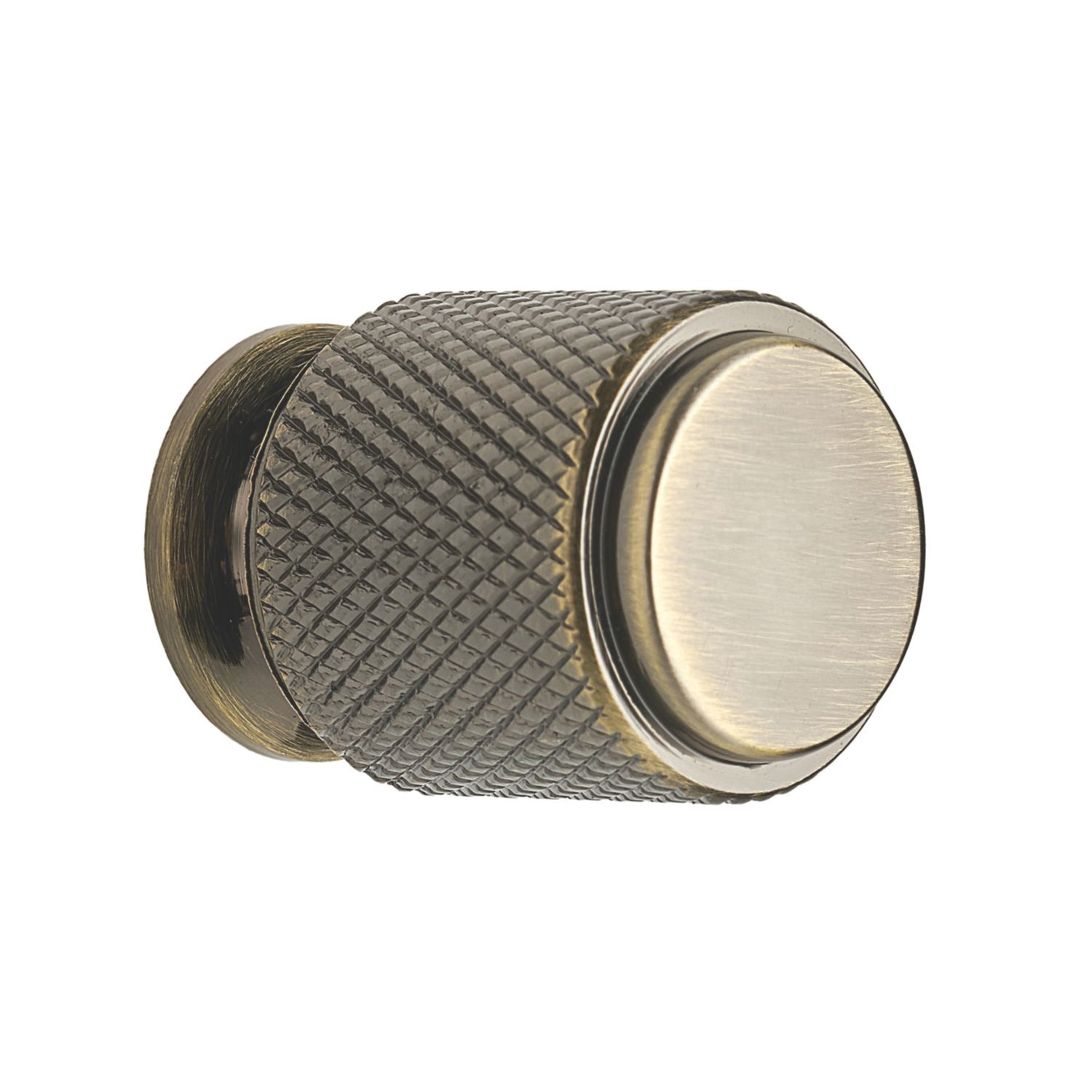 Elite Knobs & Handles Kensington Knurled Cabinet Knob Antique Brass 20mm (863KK)