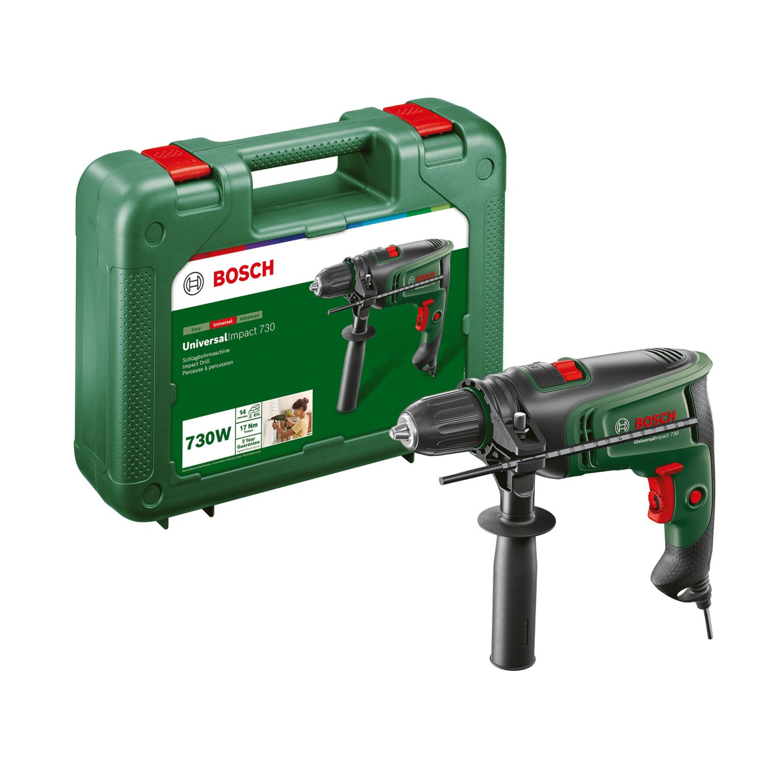 Bosch UniversalImpact 730 730W Electric Impact Drill 220-240V (863PW)