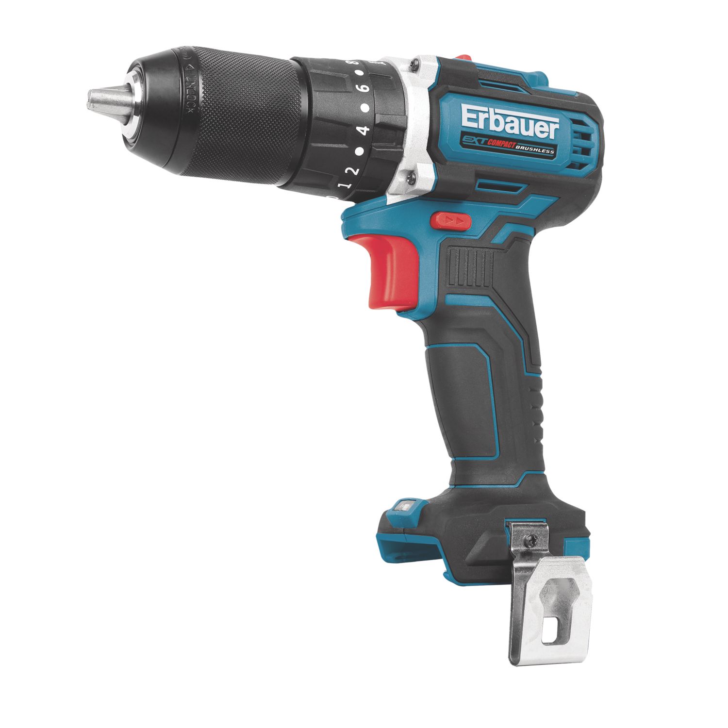 Erbauer ECD12-Li-2 12V Li-Ion EXT Brushless Cordless Combi Drill - Bare (865PV)