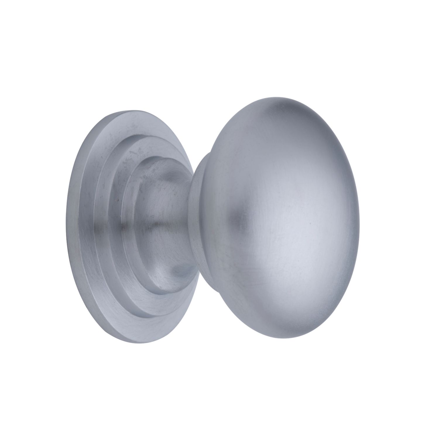 Fingertip Design Victorian Cupboard Knob Satin Chrome 32mm (8660P)