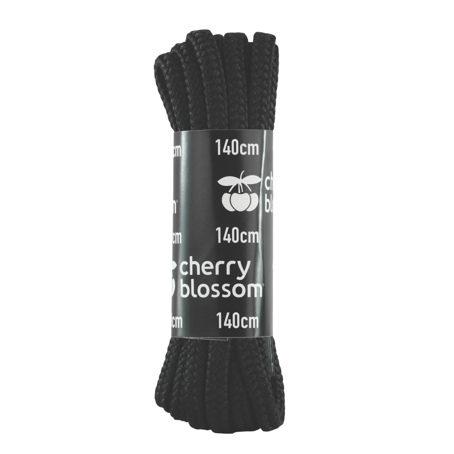 Cherry Blossom Round Laces Black 1.4m 1 Pair (866RY)