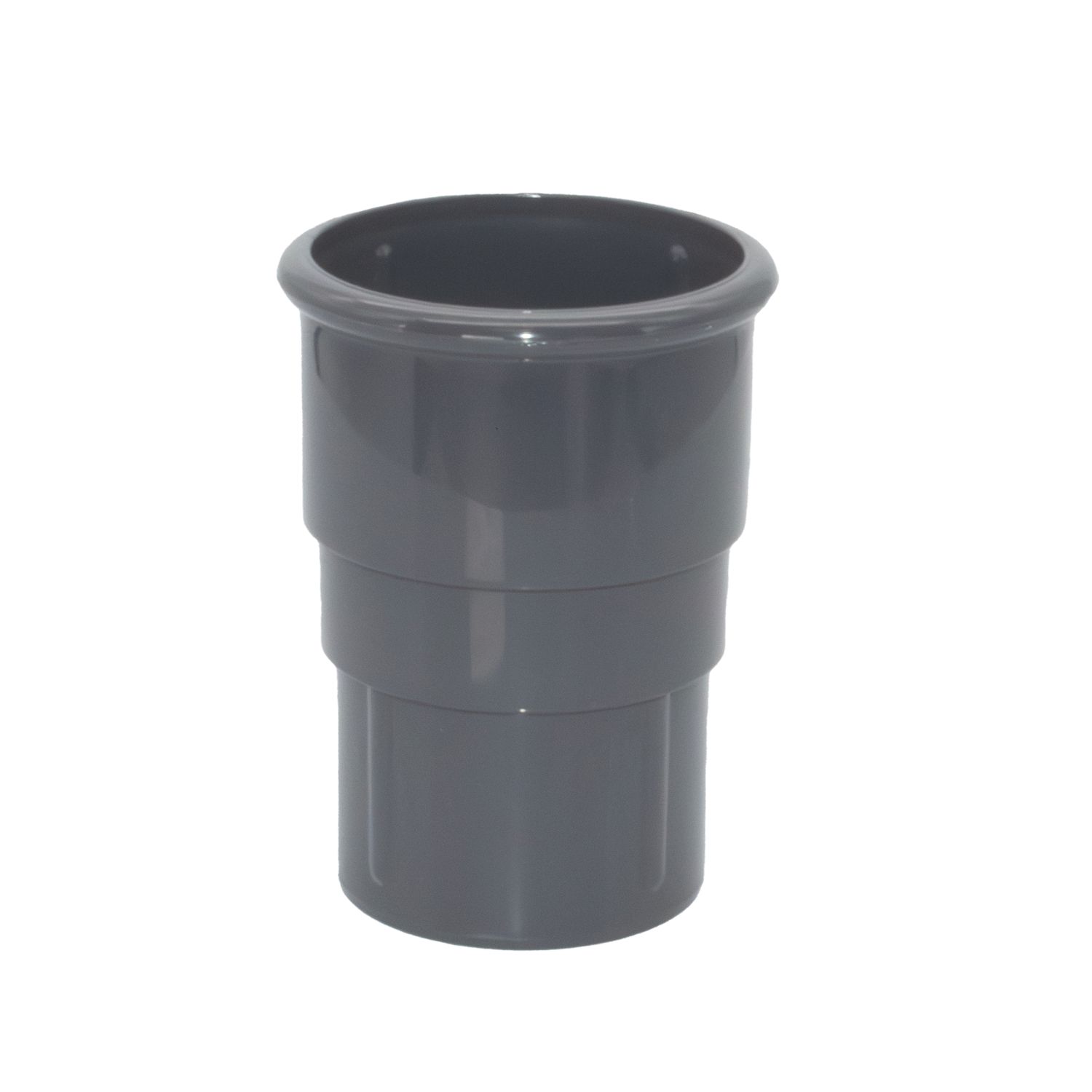 FloPlast MiniFlo Round Downpipe Socket Anthracite Grey 50mm (866YE)