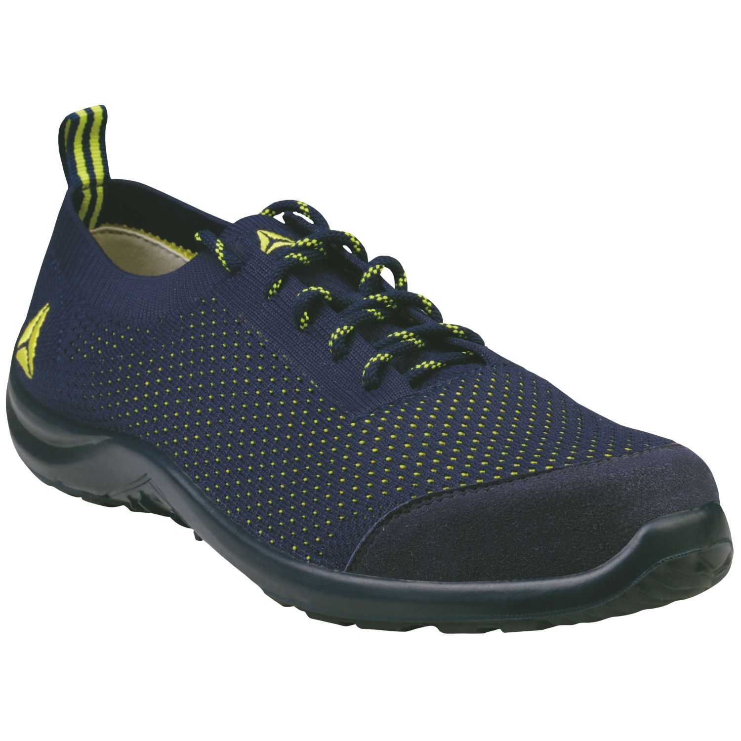 Delta Plus Summer Size 10 Blue/Yellow Steel Toe Cap Safety Trainers (867JH)