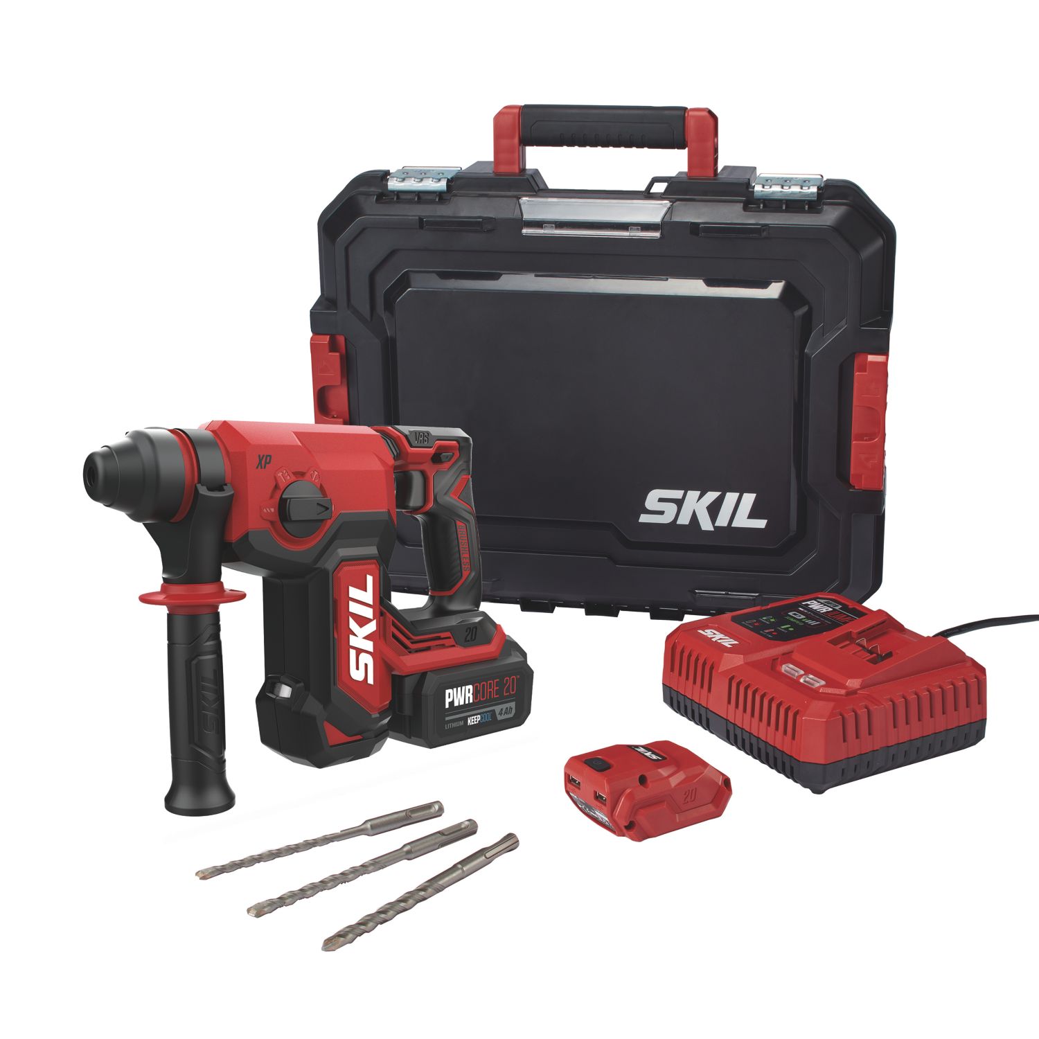 Skil RH1U3851GA 3kg 20V 1 x 4.0Ah Li-Ion PWRCORE 20 Brushless Cordless SDS Drill (870KN)