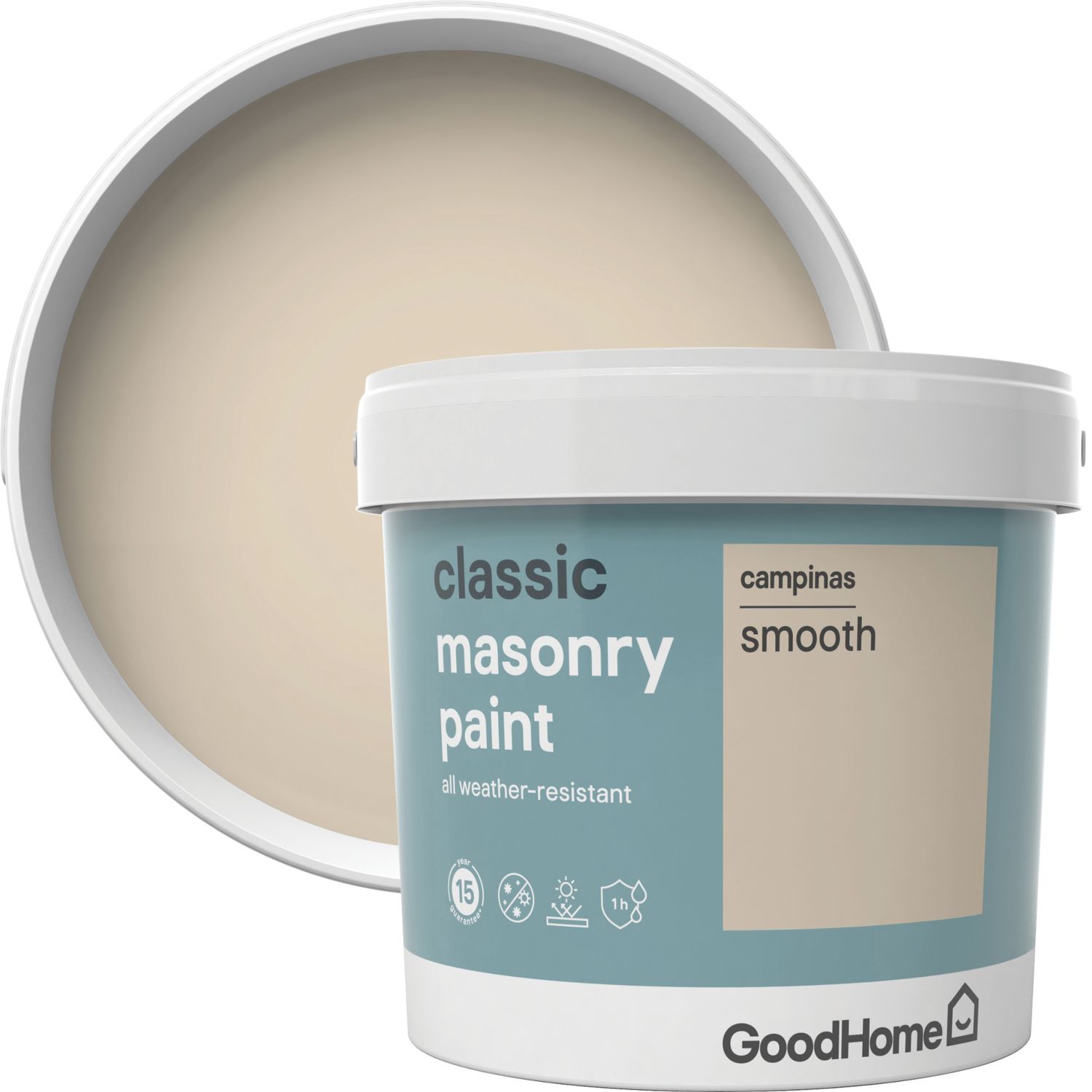 GoodHome 5Ltr Campinas Masonry Paint (872FR)