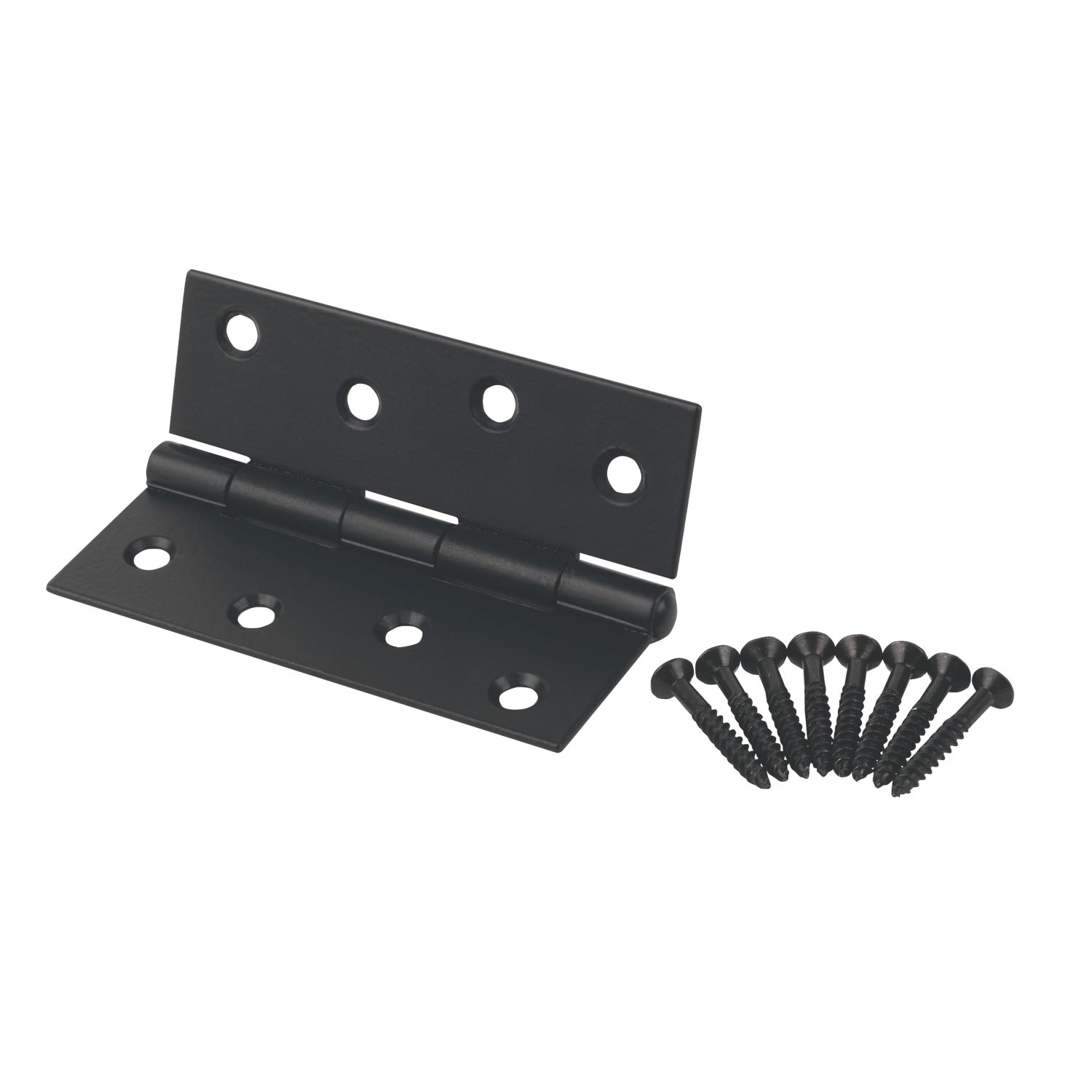 Smith & Locke Antique Black Steel Butt Hinges 102mm x 67mm 2 Pack (8763J)