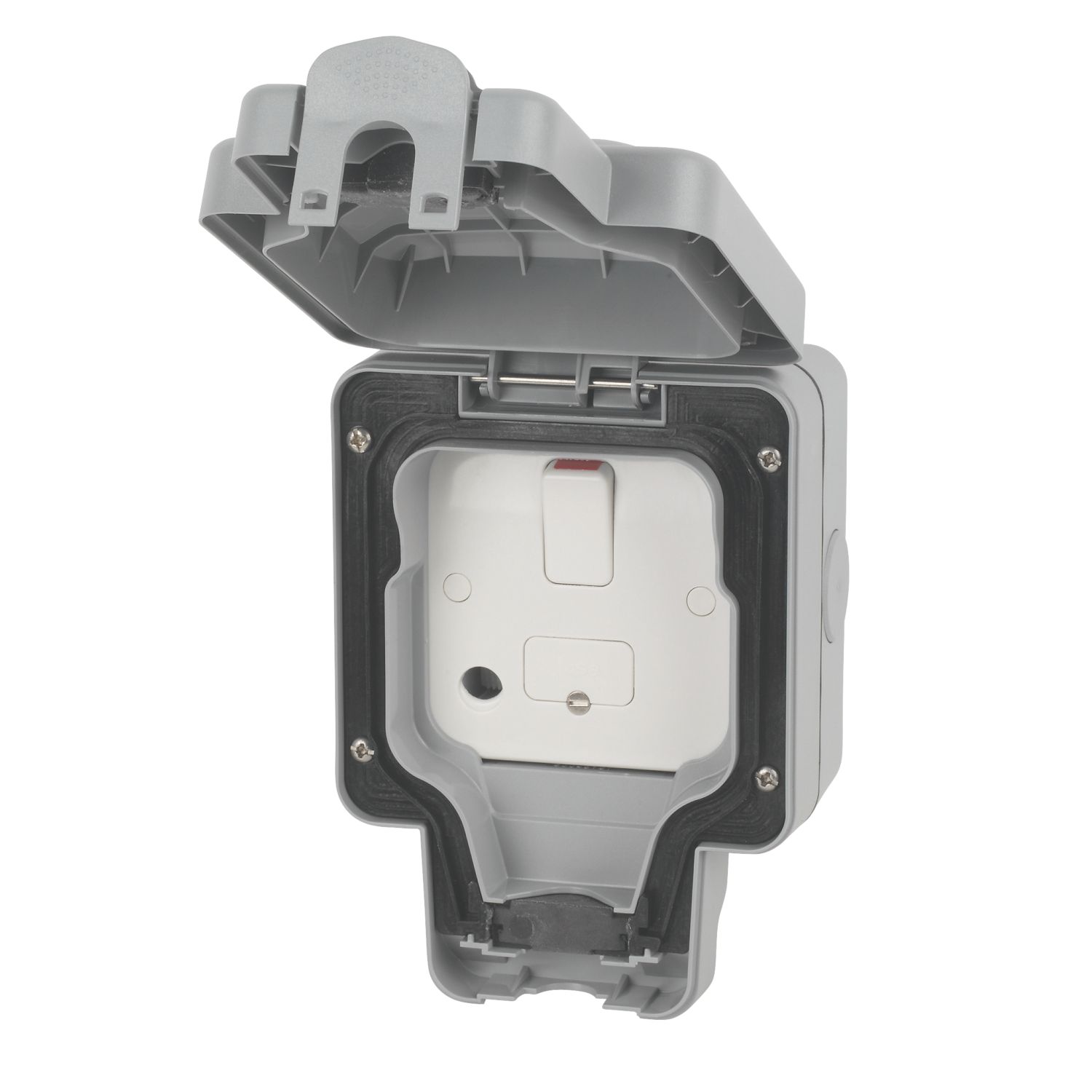 MK IP66 13A Weatherproof Outdoor Switched Fused Spur & Flex Outlet (87649)