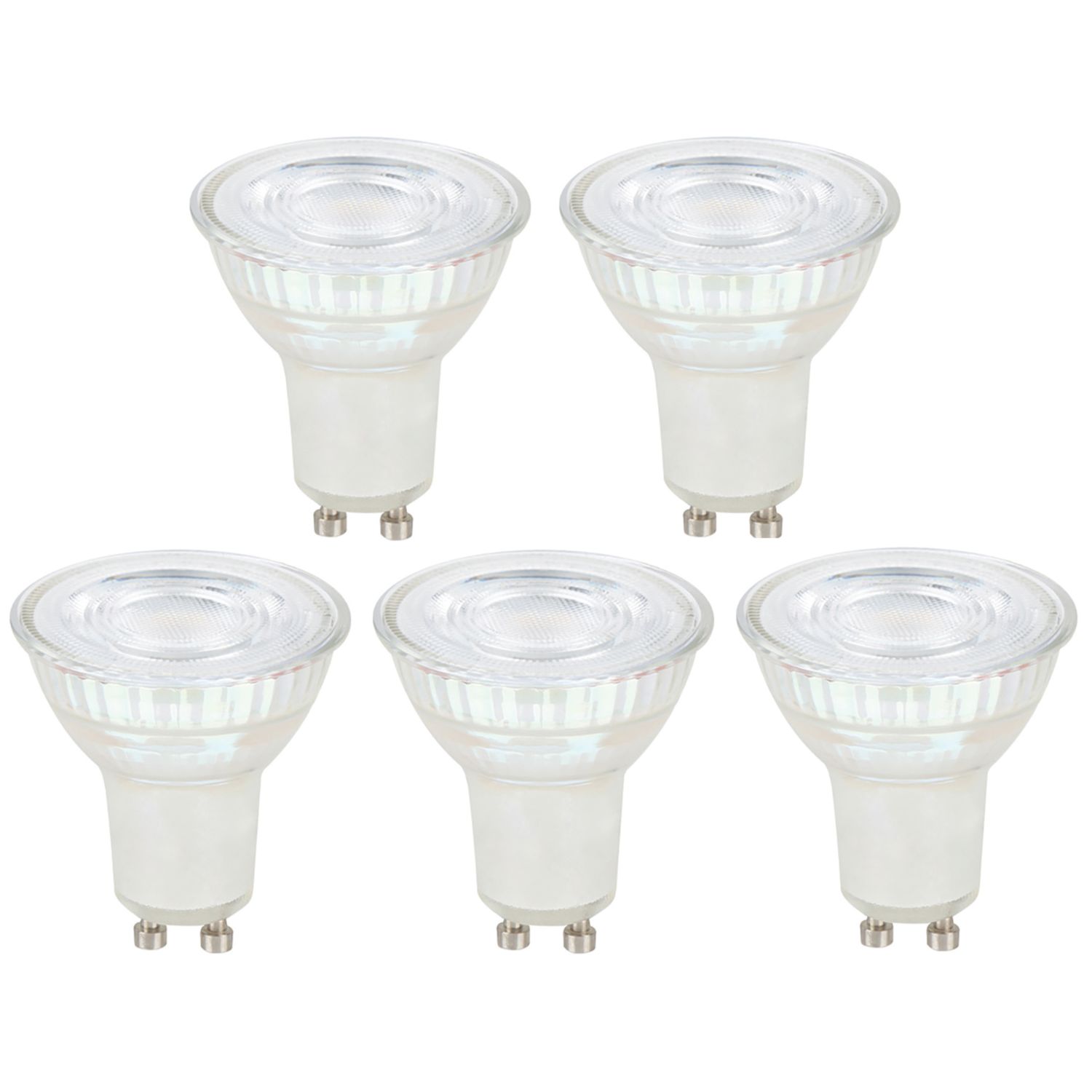 LAP Narrow Beam Angle GU10 LED Light Bulb 540lm 3.9W 5 Pack (876CF)