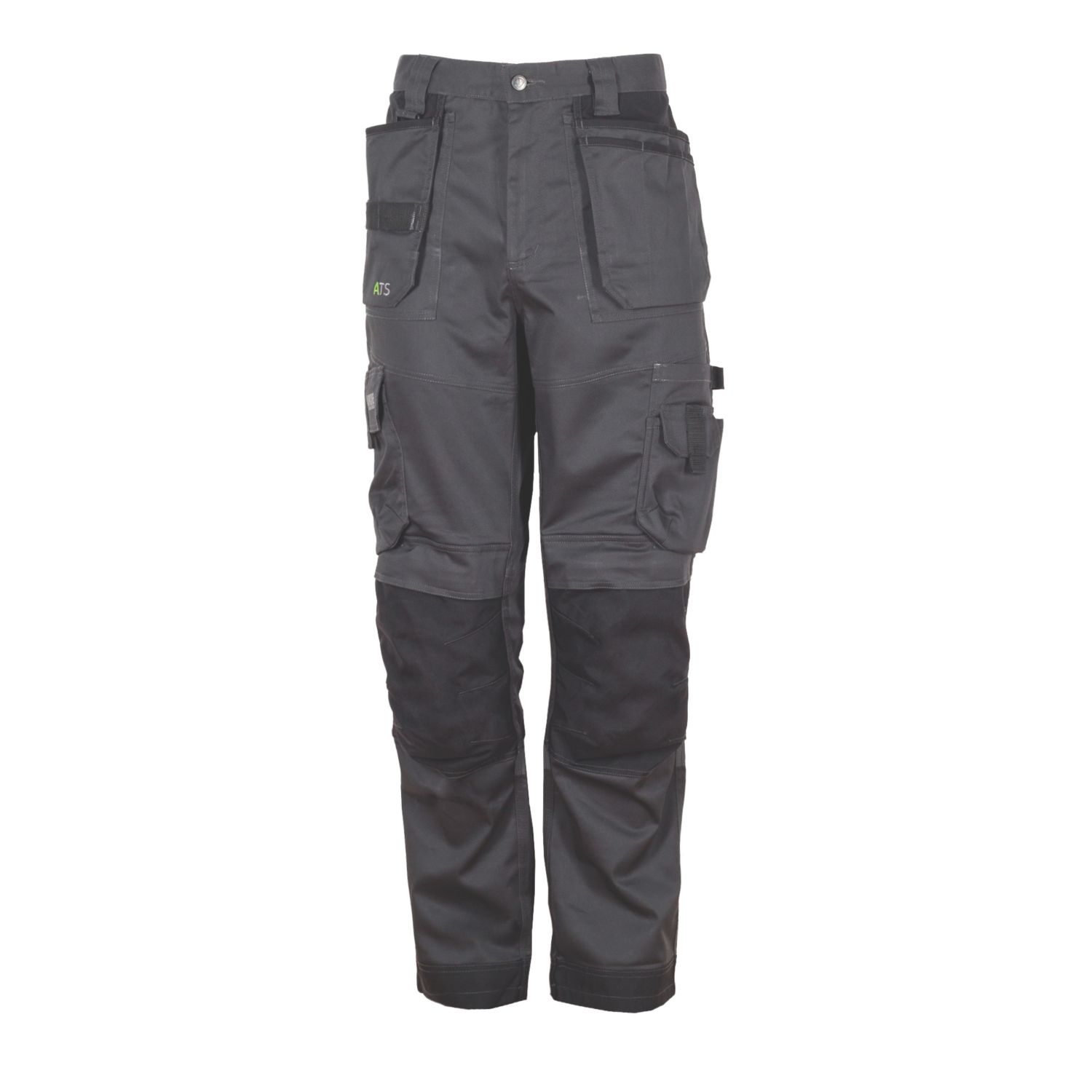 Apache ATS 3D Stretch Work Trousers Black/Grey 34" W 31" L (877JH)