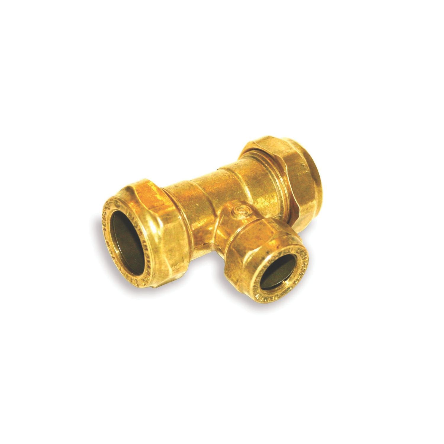 Instantor Brass Compression Reducing Tee 1" x 1" x 3/4" (879CL)