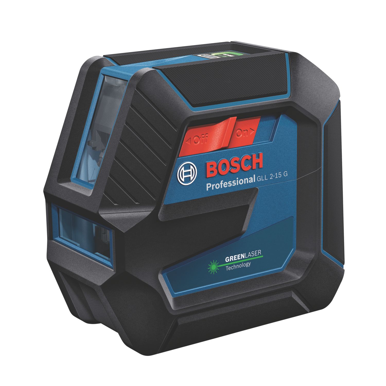 Bosch GLL 2-15 G Green Self-Levelling Cross-Line Laser with Ceiling Clip (879JM)