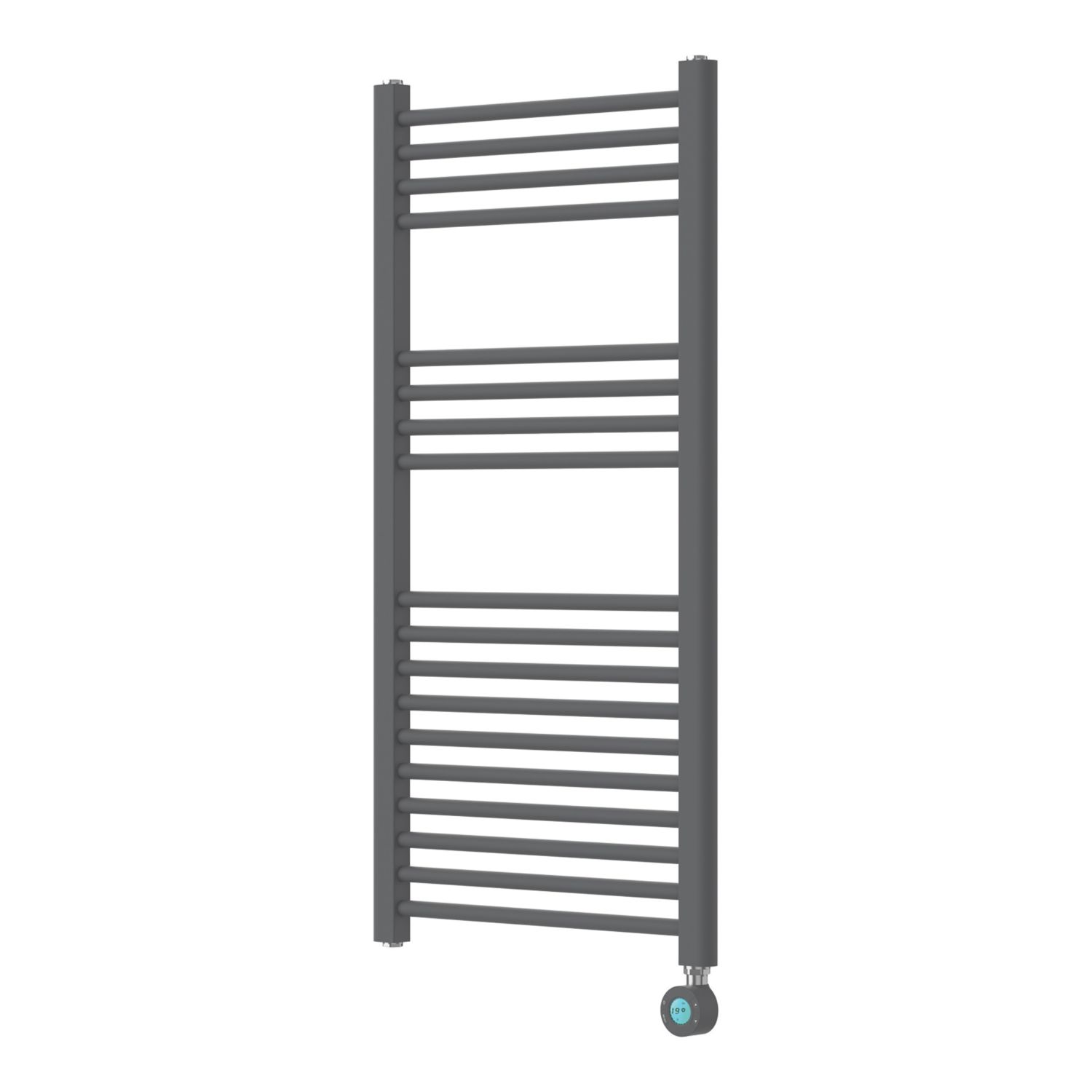 Flomasta 1100mm x 500mm 853BTU Grey Flat Electric Towel Radiator (879YN)
