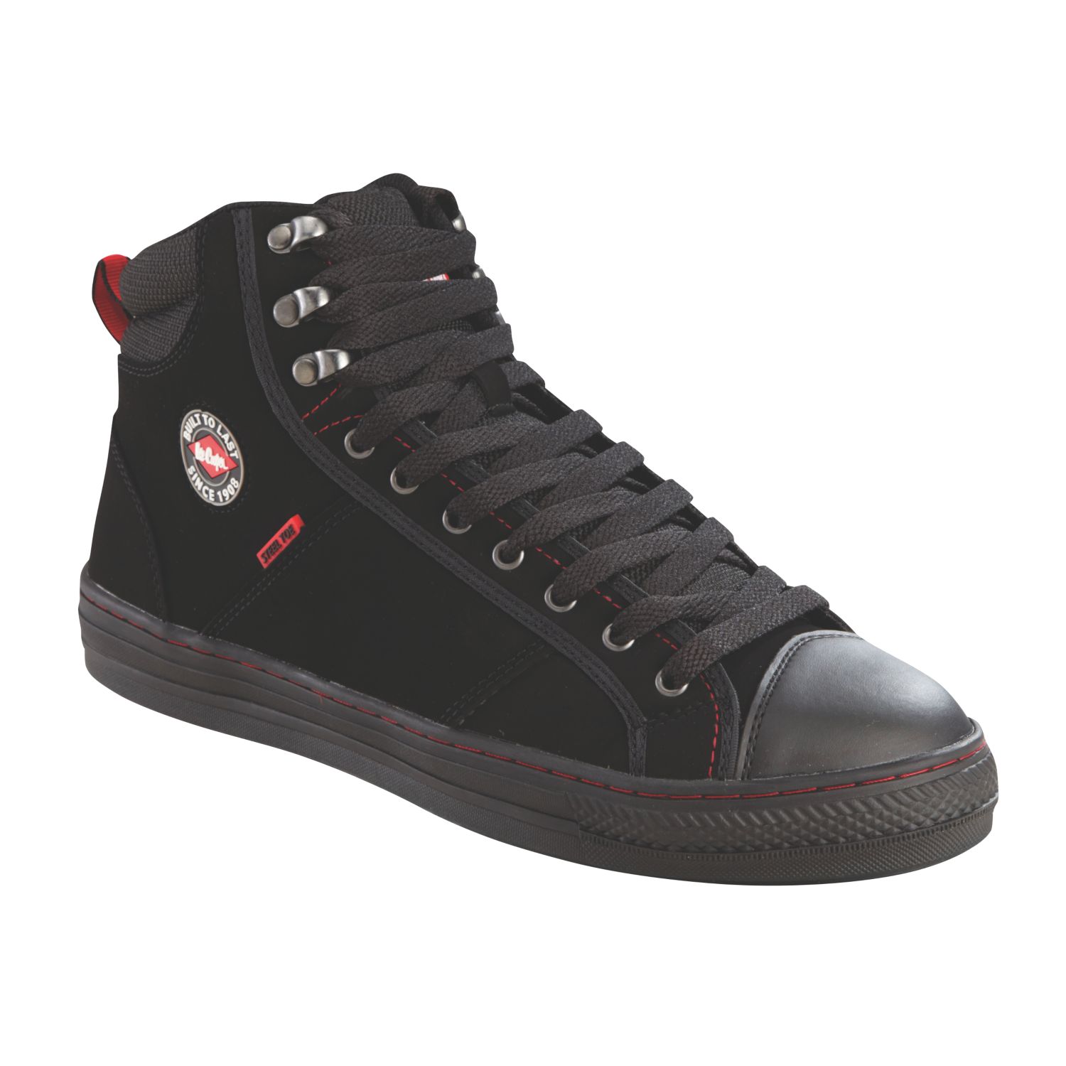 Lee Cooper LCSHOE022 Size 8 Black Steel Toe Cap Safety Trainer Boots (8800F)