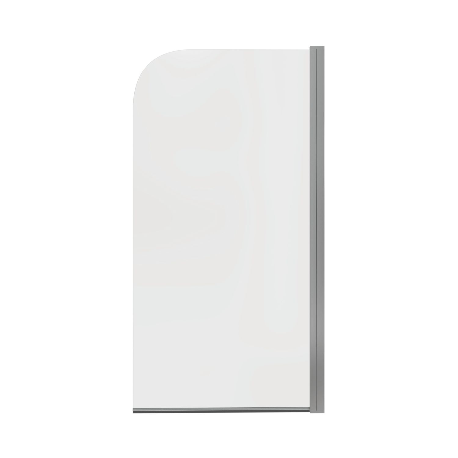 Semi-Framed Chrome Bath Screen Reversible 800mm x 1400mm (880AA)