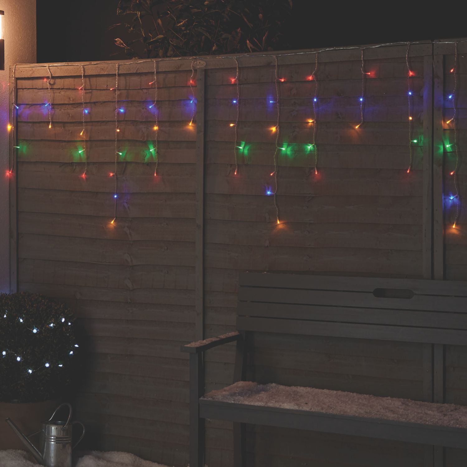 300 LED Indoor & Outdoor Multi Colour Icicle Christmas Lights (880CL)