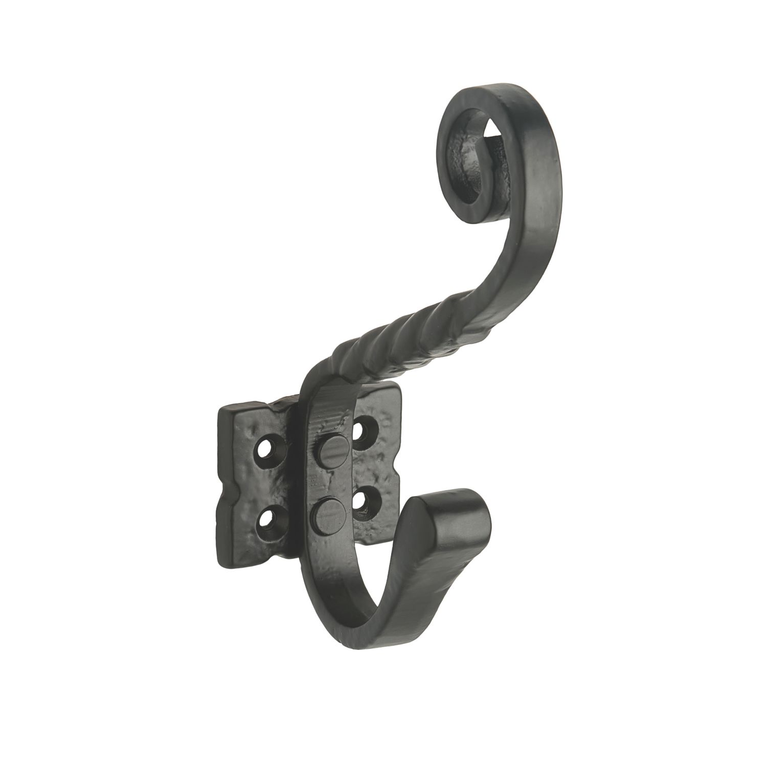 Decohooks Ornate Single Hook Black 140mm (880KK)