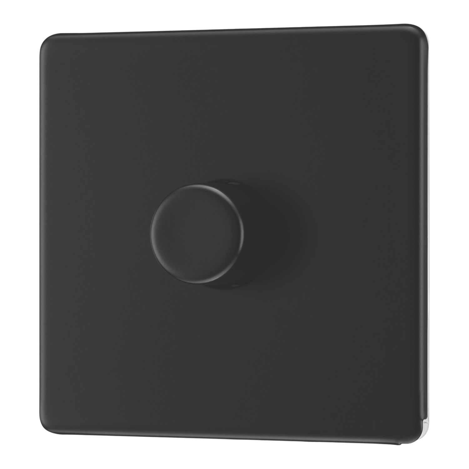LAP 1-Gang 2-Way LED Dimmer Switch Matt Black with Colour-Matched Inserts (880PN)