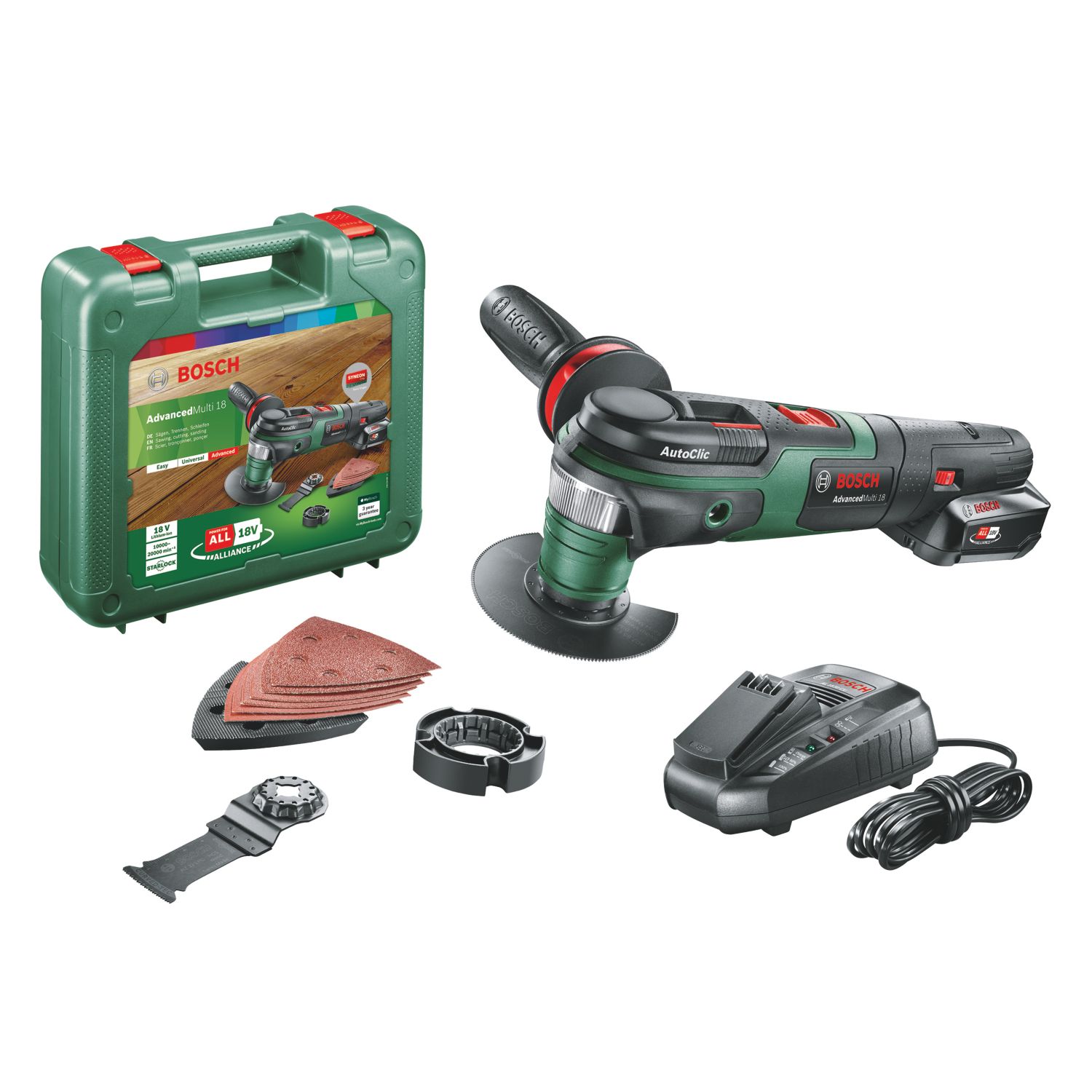 Bosch AdvancedMulti 18 18V 1 x 2.5Ah Li-Ion Power for All Cordless Oscillating Tool (881KK)