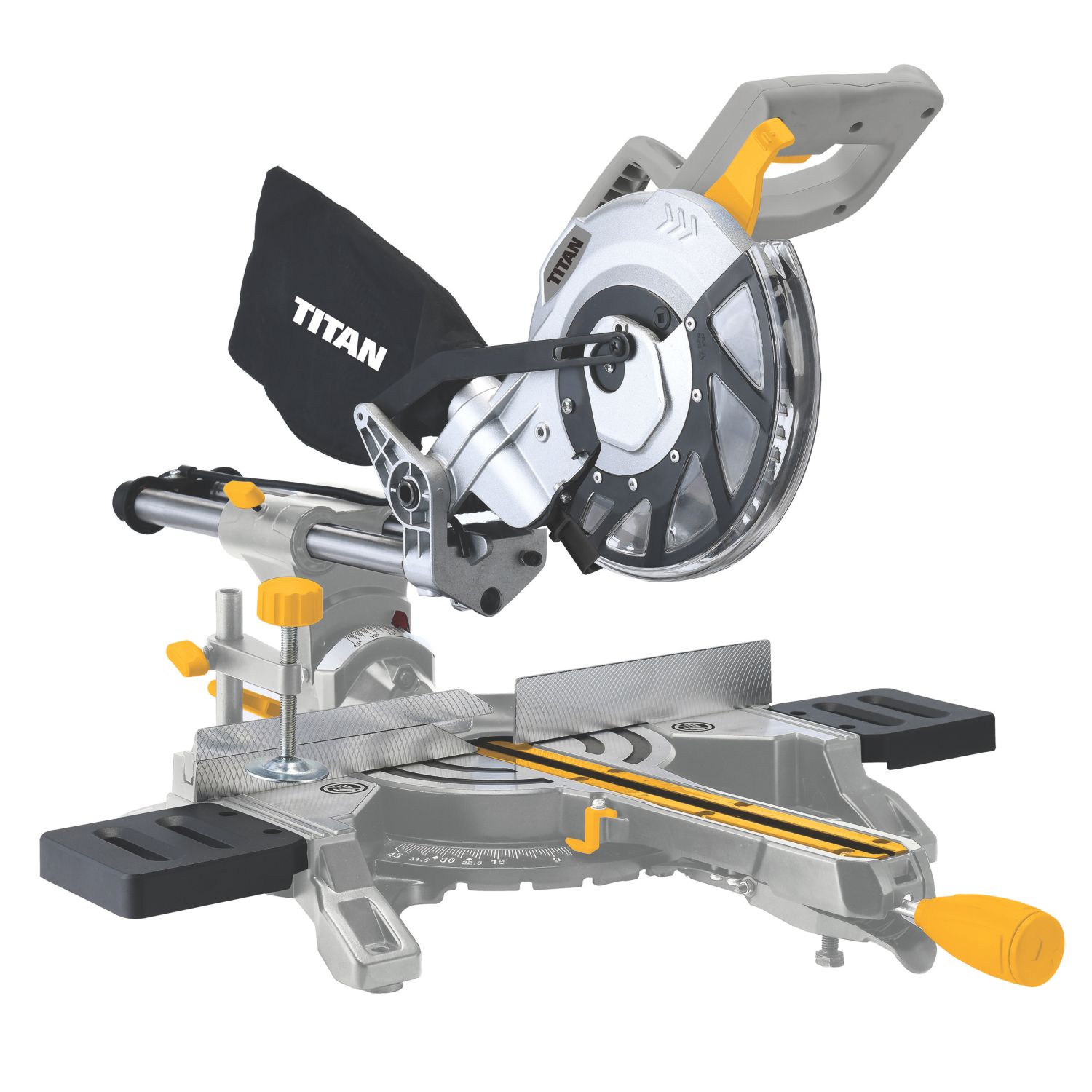 Titan TTB794MSW 210mm Electric Single-Bevel Sliding Mitre Saw 240V (881KP)