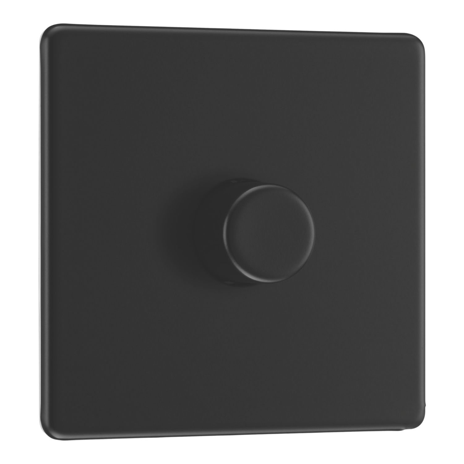 LAP 1-Gang 2-Way LED Dimmer Switch Matt Black with Colour-Matched Inserts (882CN)