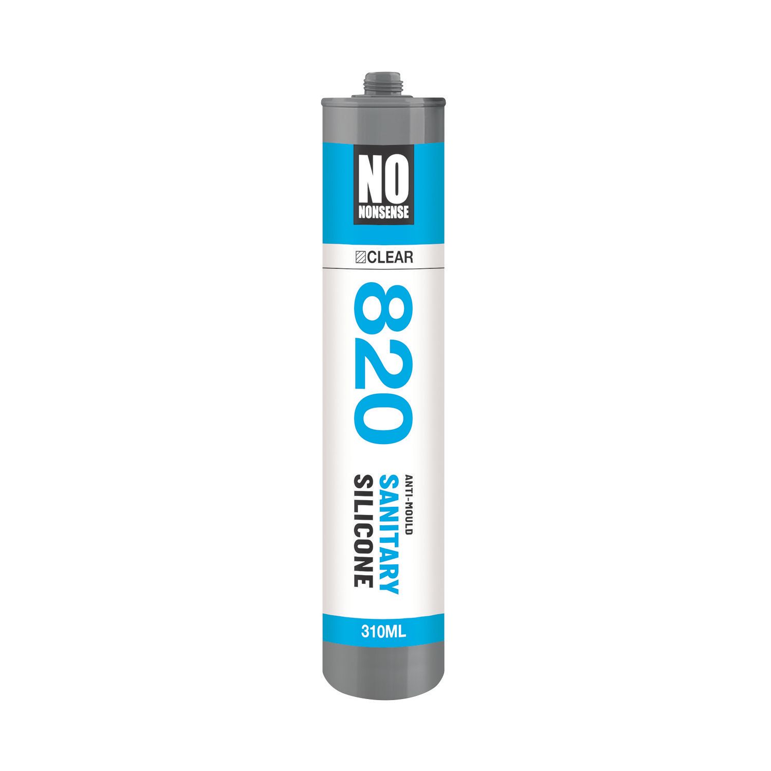 No Nonsense 820 Sanitary Silicone Clear 310ml (88317)