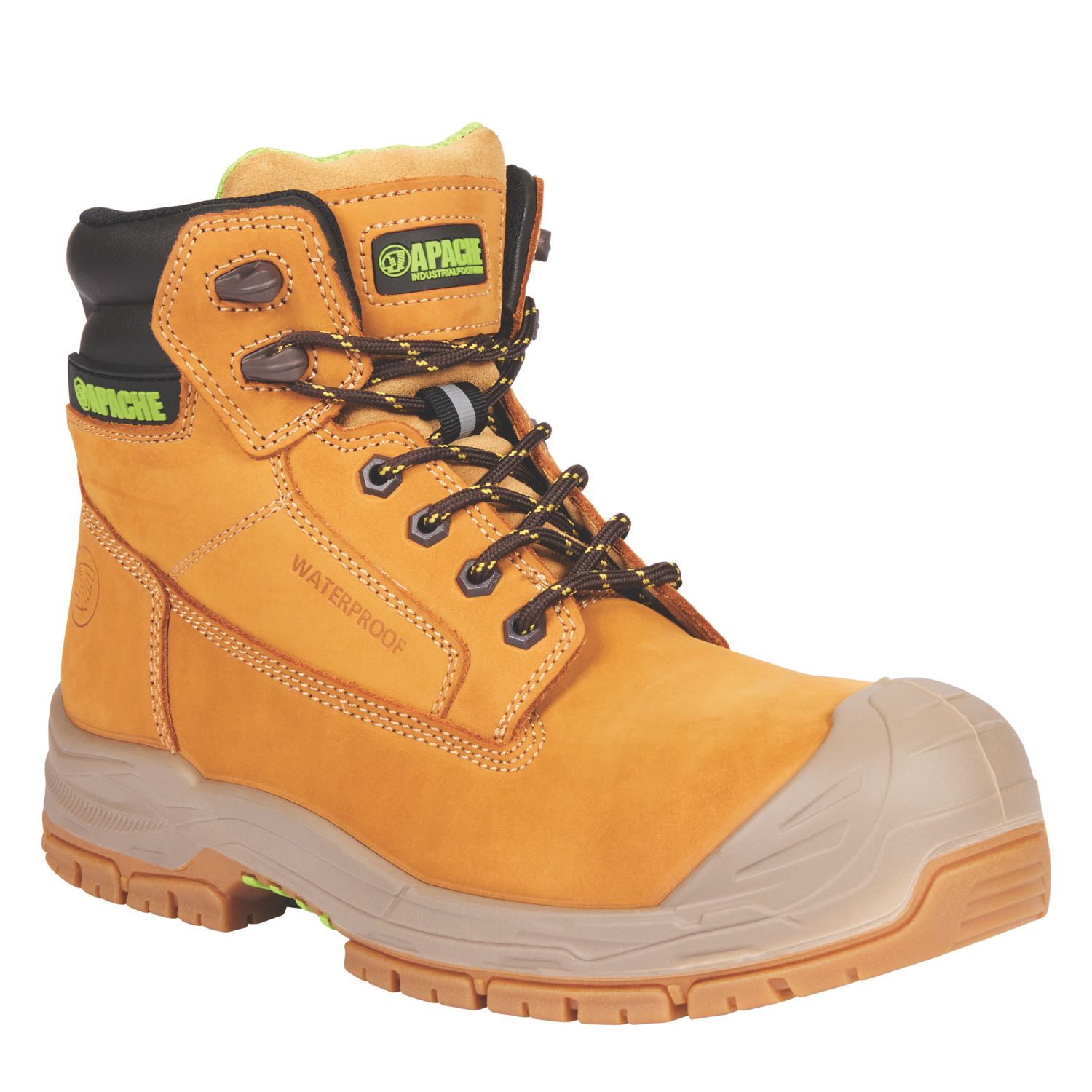 Apache Thompson Size 7 Wheat Waterproof Safety Boots (883JC)
