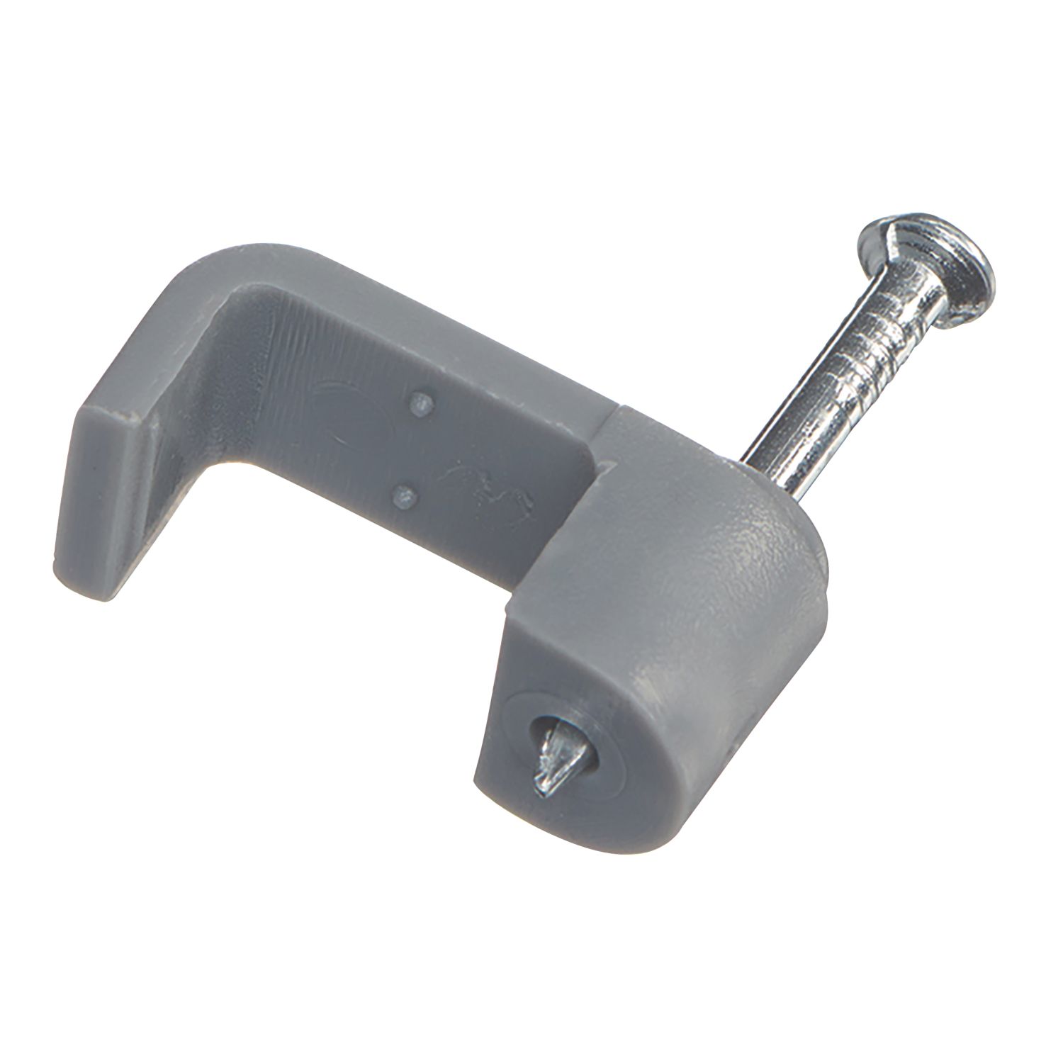 Vimark Grey Flat Single Twin & Earth Cable Clips 6mm 100 Pack (883VT)