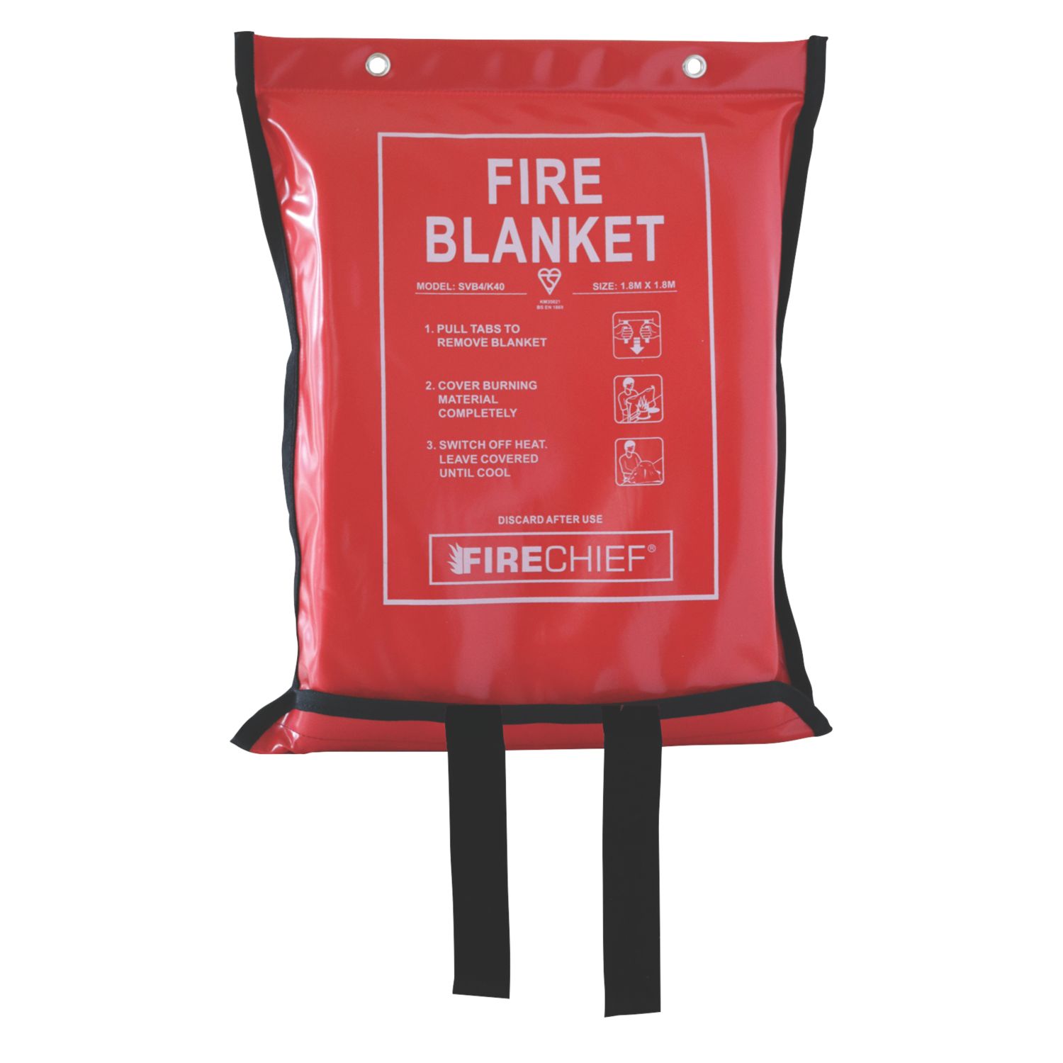 Firechief Fire Blanket with Soft Case 1.8m x 1.8m (884FX)