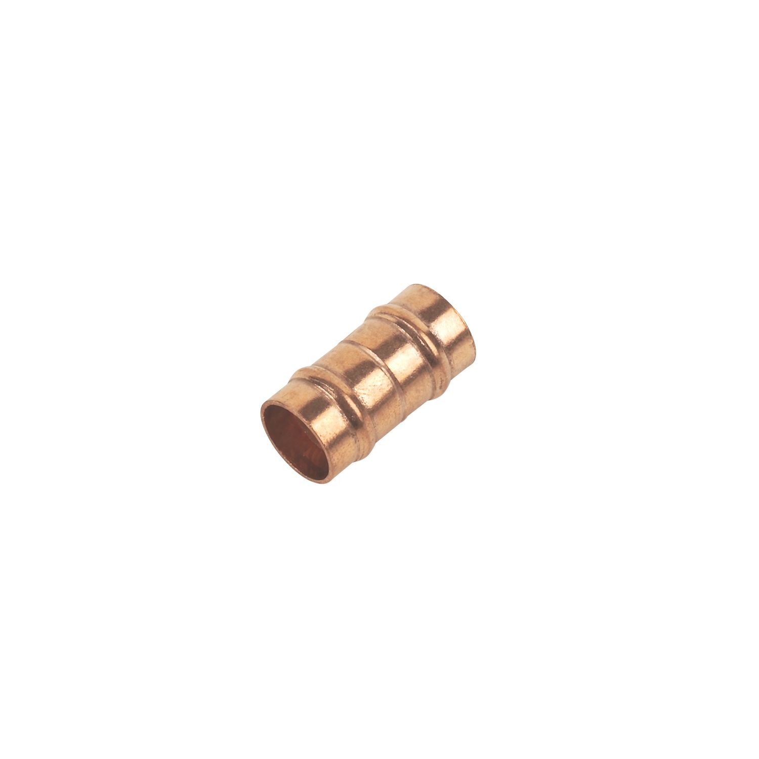 Flomasta Copper Solder Ring Equal Couplers 10mm 2 Pack (88532)