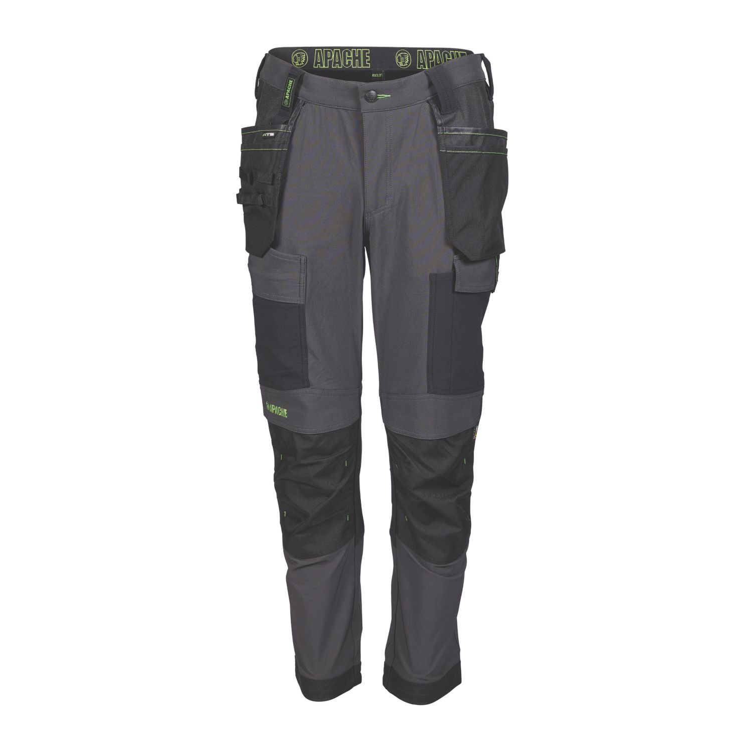 Apache Calgary Work Trousers Grey/Black 38" W 29" L (885VK)