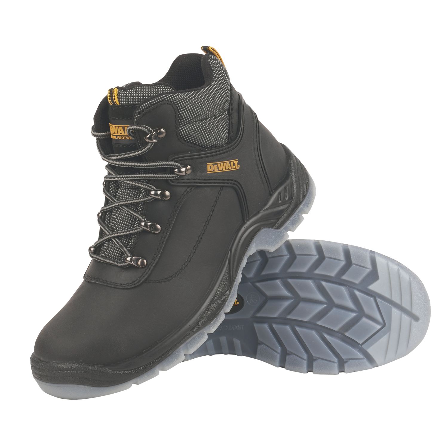 DeWalt Laser Size 11 Black Steel Toe Cap Safety Boots (88682)