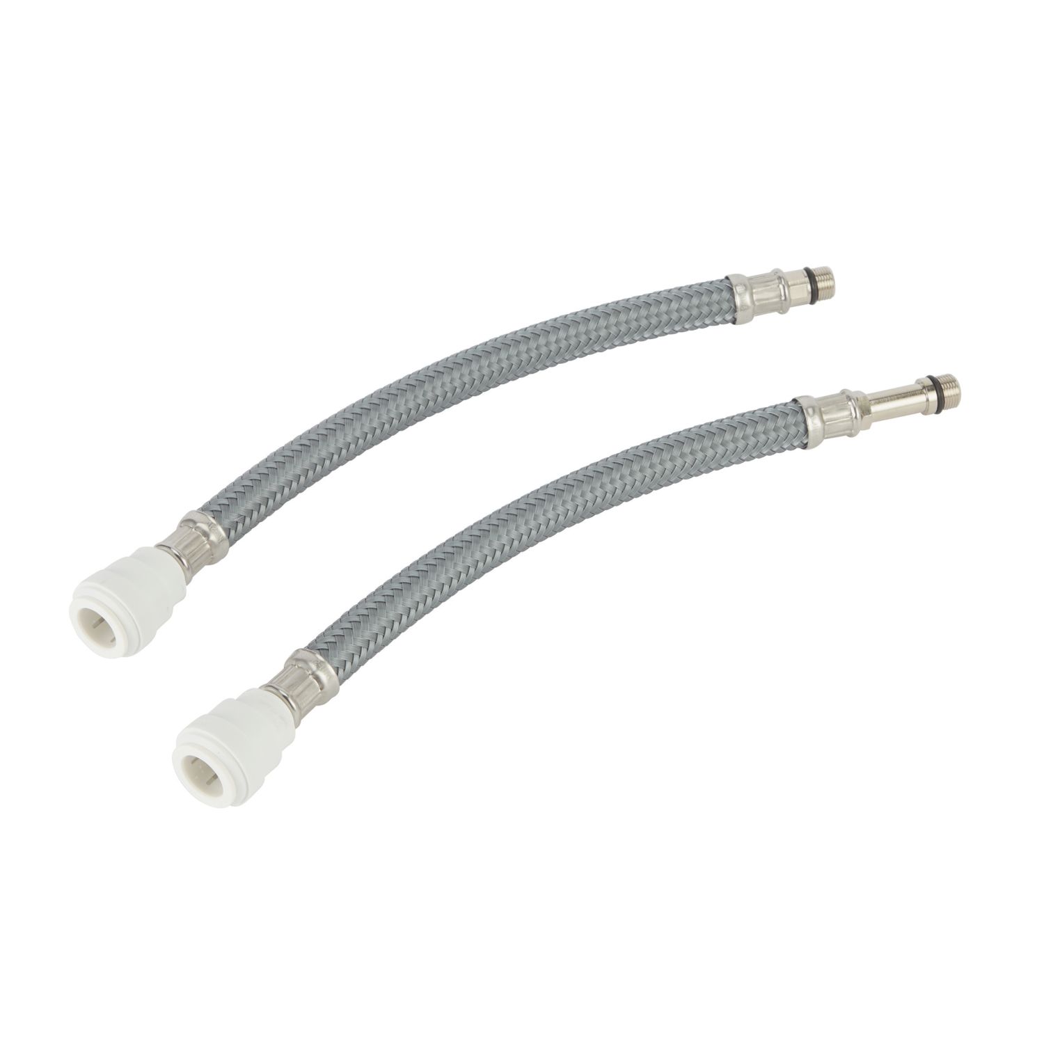 Flomasta Push-Fit Straight Flexible Hose M12mm x 15mm x 300mm (886FA)