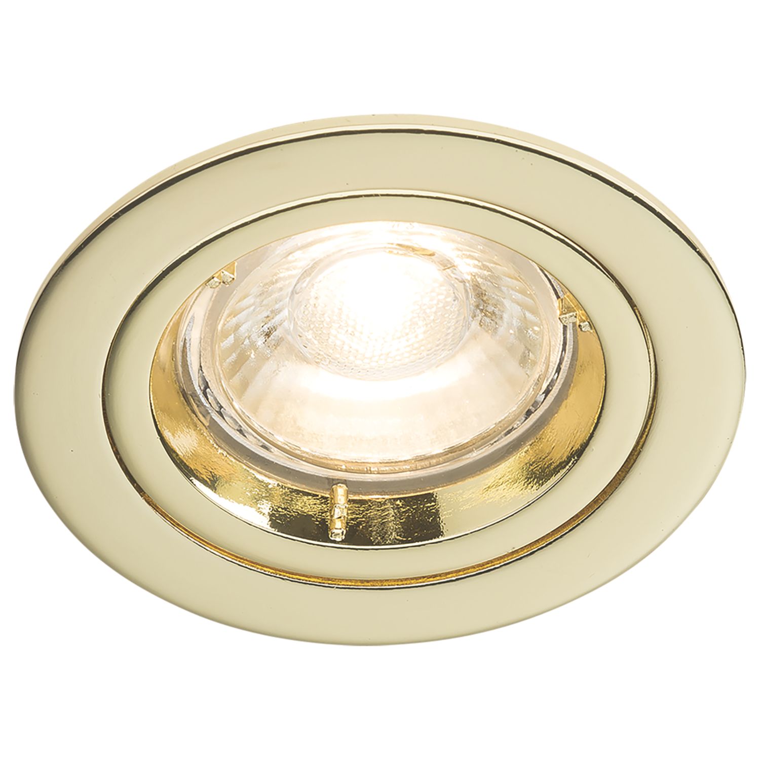 Knightsbridge Fixed Recessed Downlight Brass (887GA)