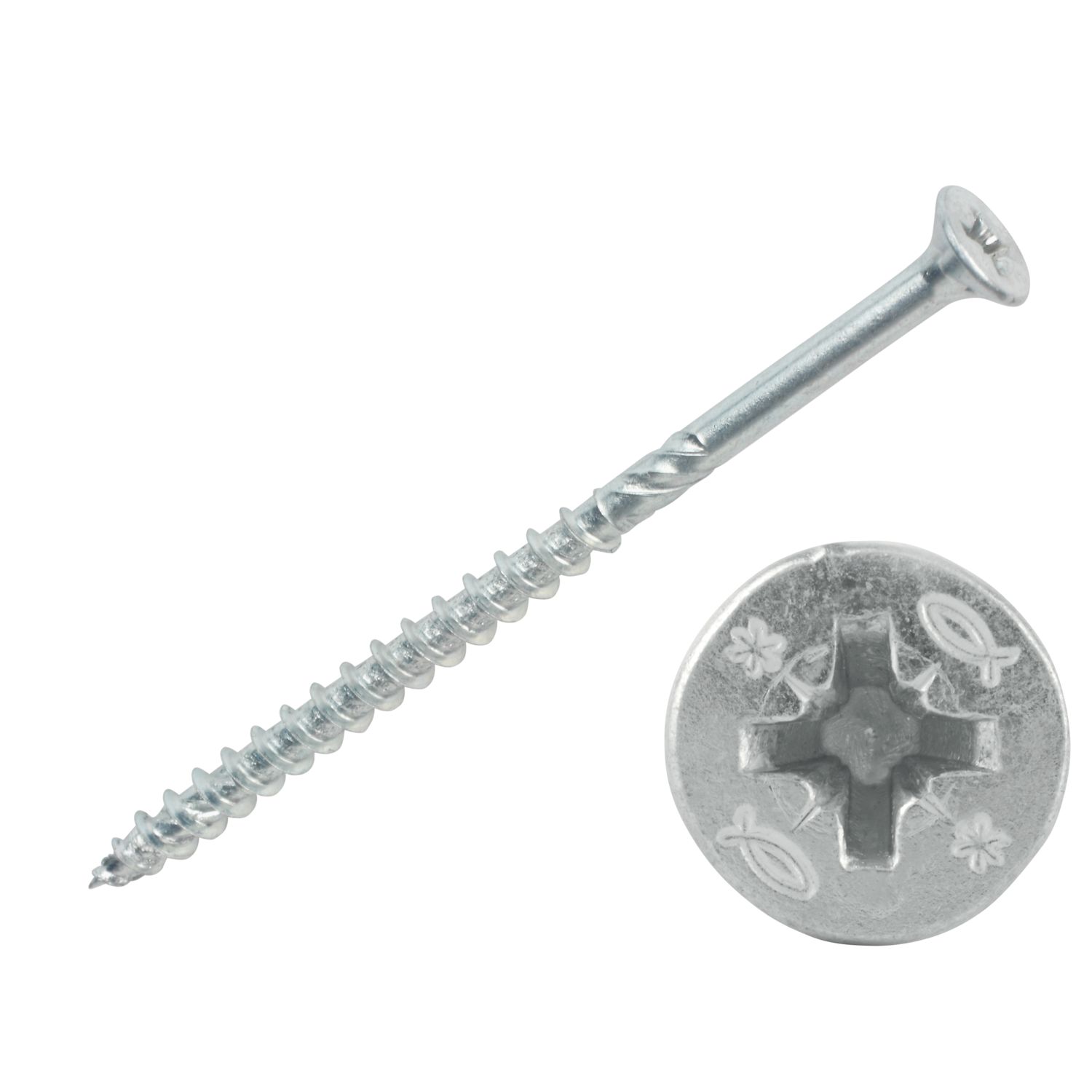 Fischer Power-Fast PZ Double-Countersunk Self Drilling Screws 5mm x 90mm 100 Pack (88827)
