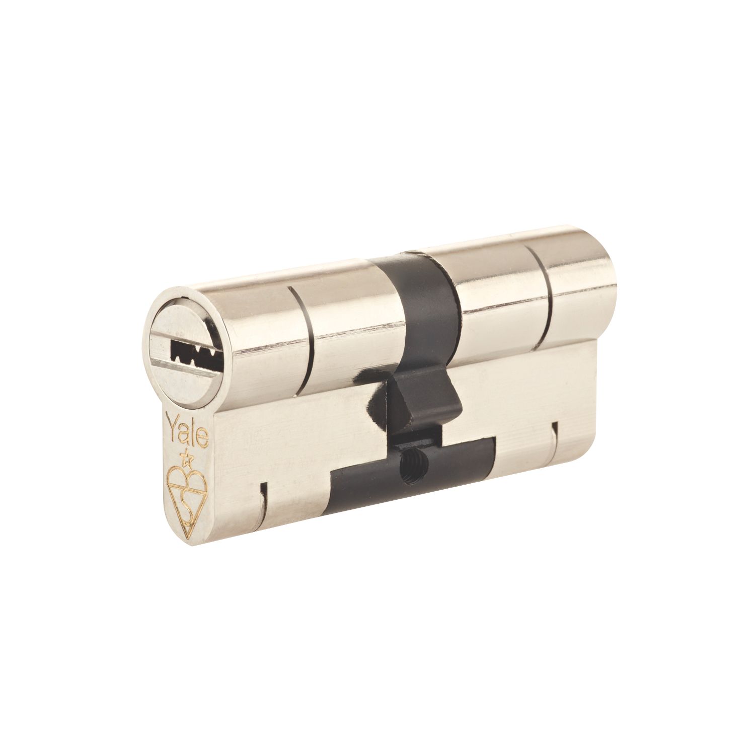 Yale Fire Rated 1 Star Double Superior Euro Profile Cylinder 40-40 (80mm) Nickel (8893T)