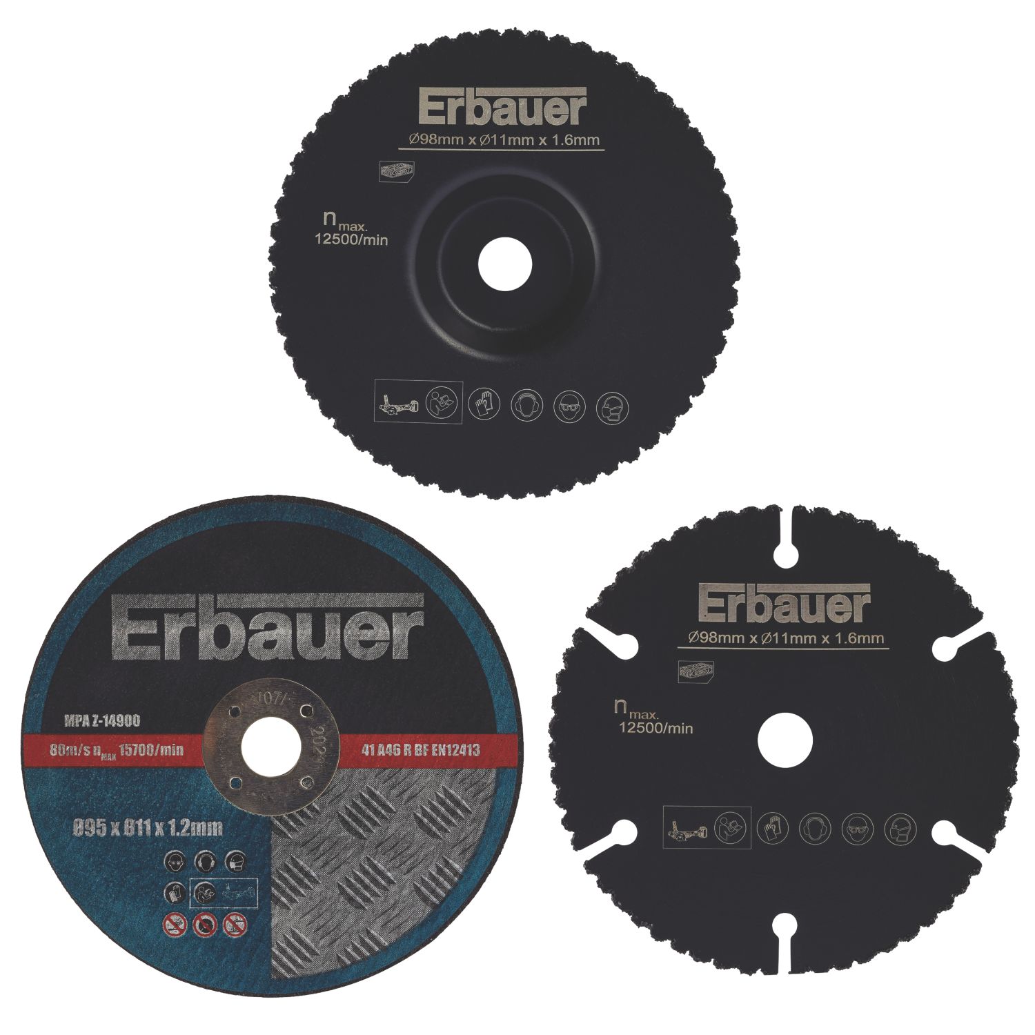 Erbauer Multi-Material Mini Saw Blades 3 Piece Set (889PX)