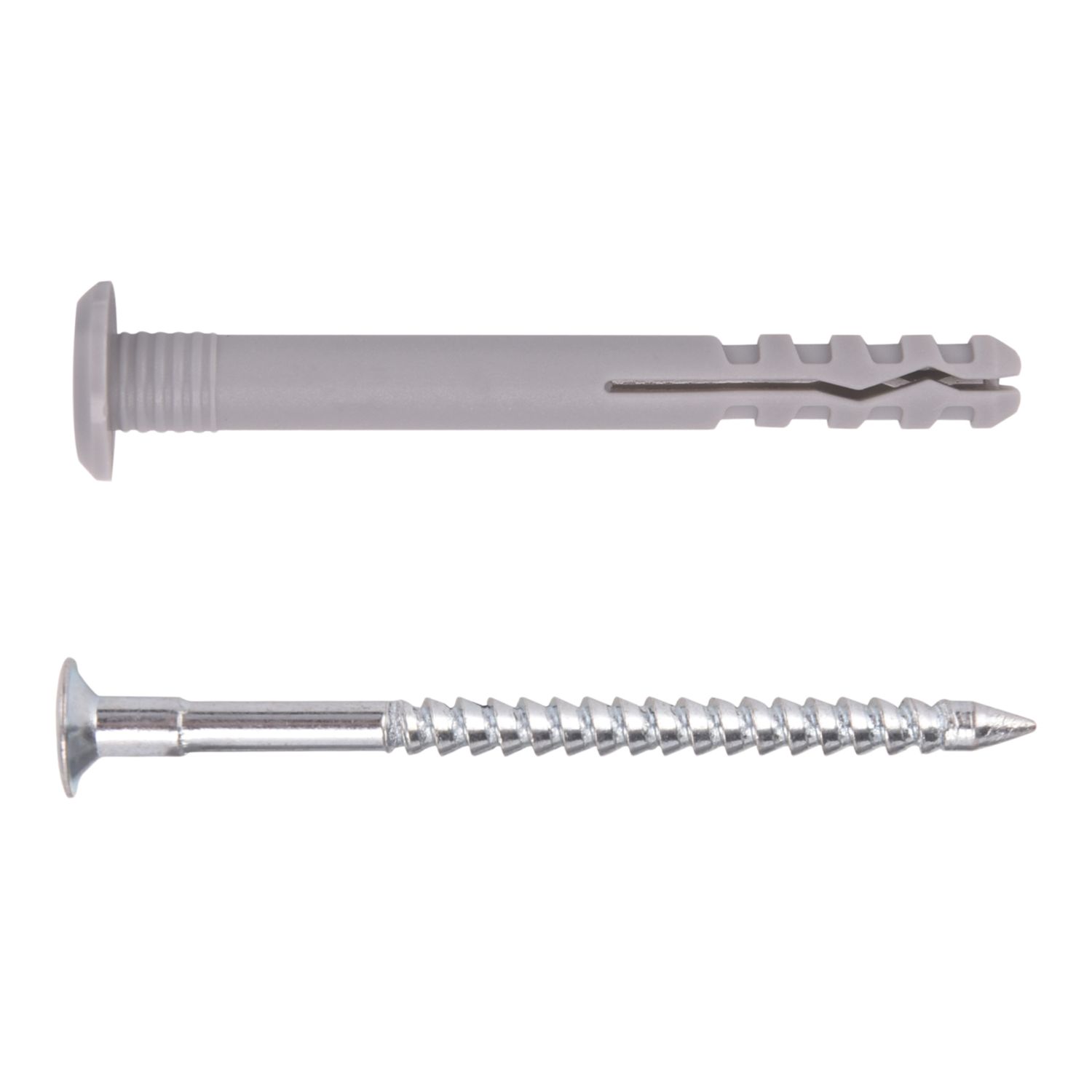 Easyfix Nylon & Steel Mushroom Head Hammer Fixings 8mm x 80mm 50 Pack (889YY)