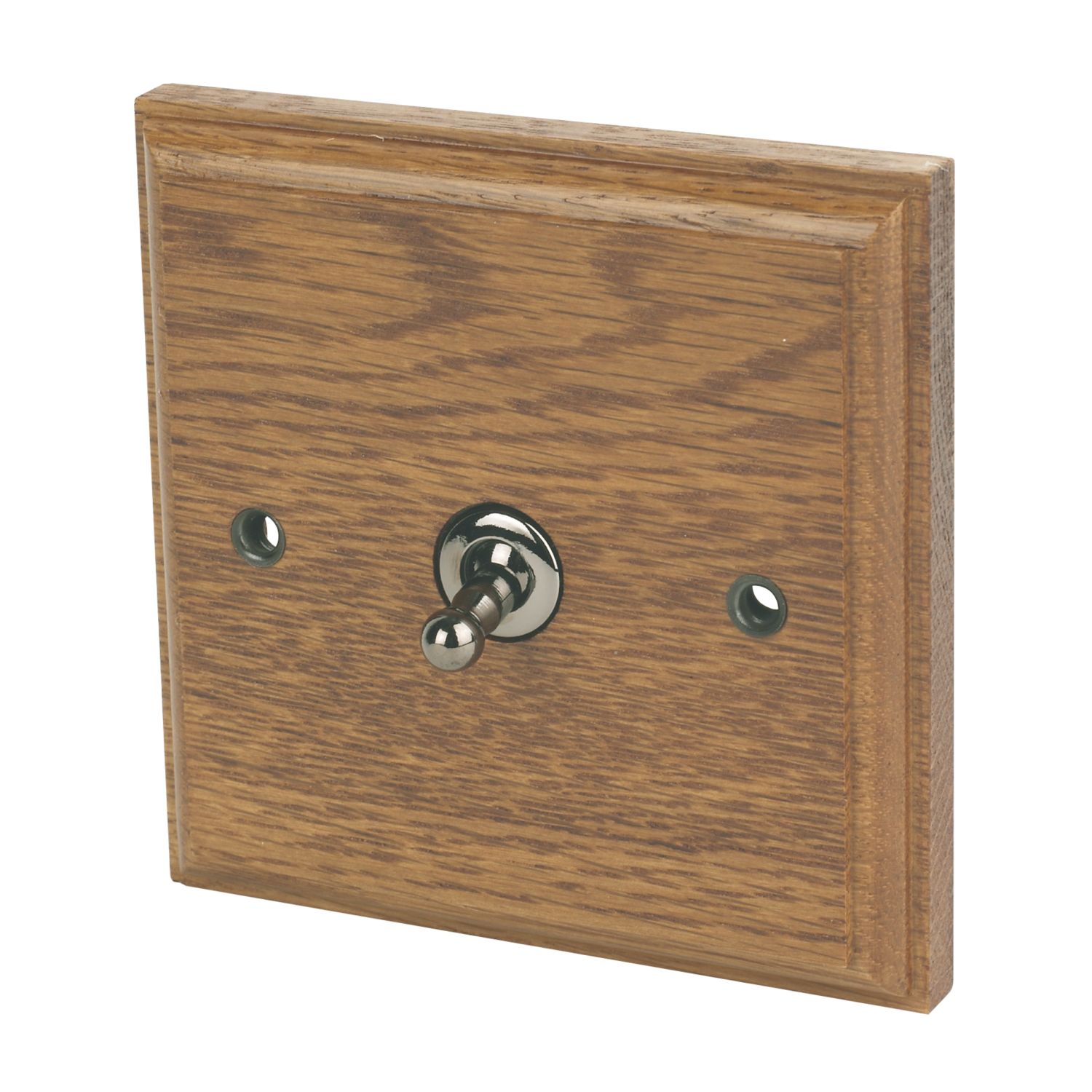 Varilight 10AX 1-Gang 2-Way Toggle Switch Medium Oak (8907H)