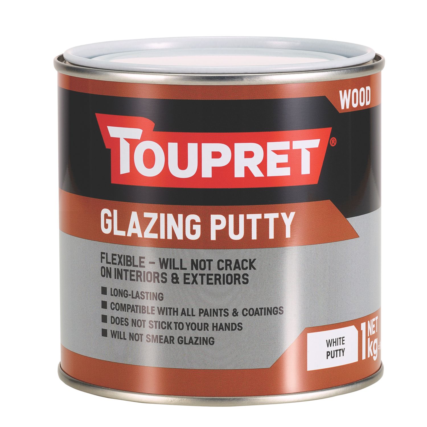 Toupret Glazing Putty White 1kg (890PP)