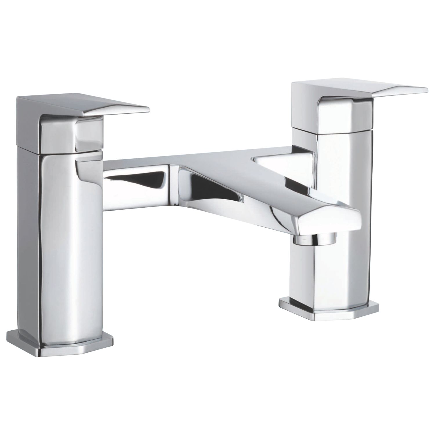 Bristan Elegance Chrome 150mm Deck Mounted Lever 2 Tap Holes Bath Mixer Tap (891FJ)