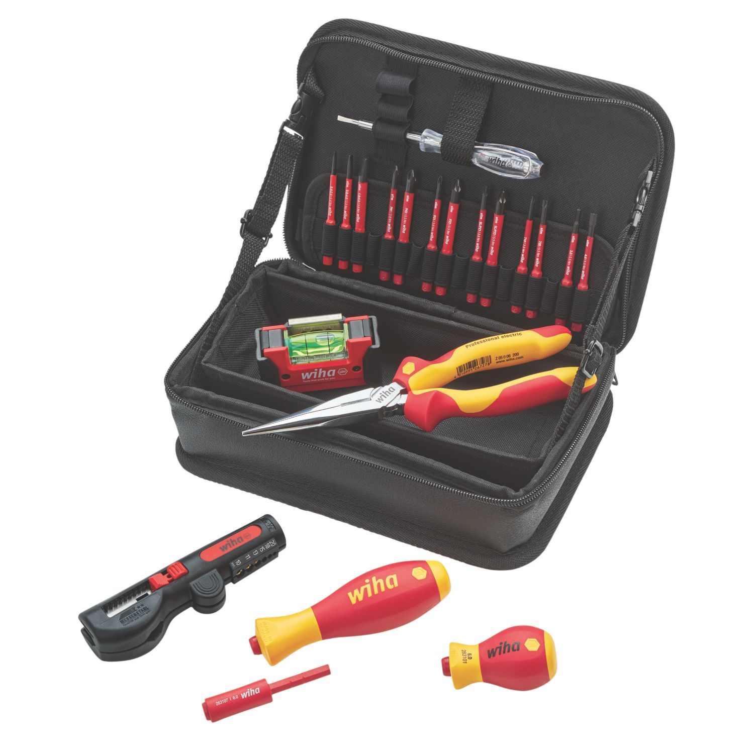 Wiha Electrical Tool Set in Fold-Out Bag 21 Pieces (891KW)