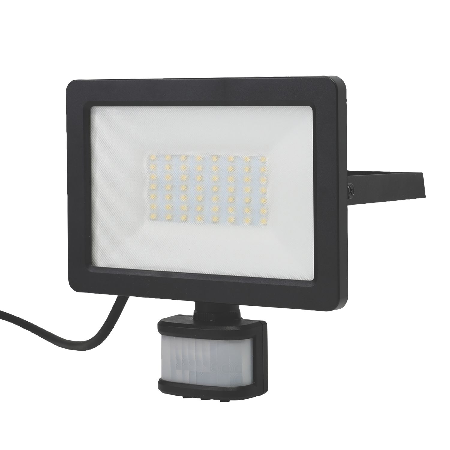 LAP Weyburn Outdoor LED Floodlight With PIR Sensor Black 30W 3000lm (892PG)