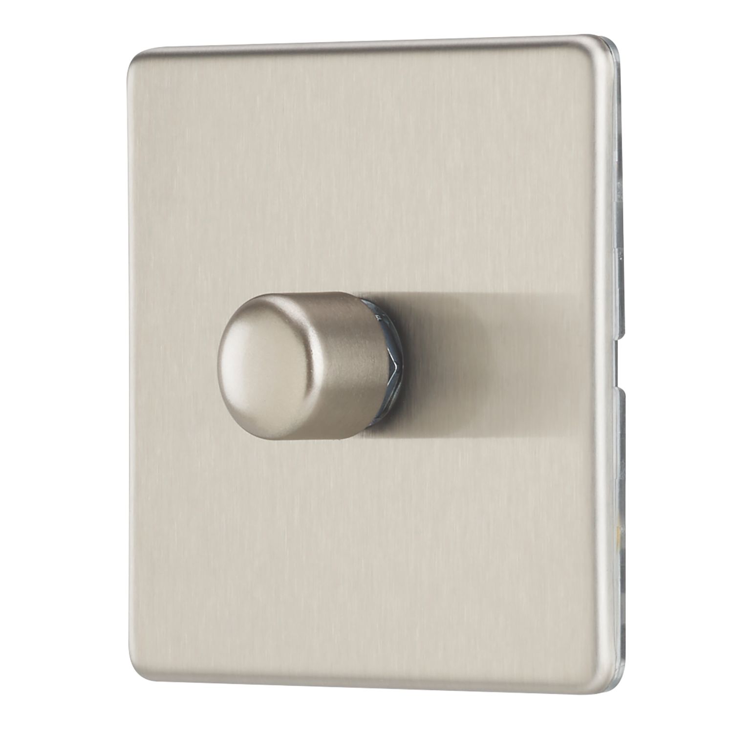 Contactum Lyric 1-Gang 2-Way Dimmer Switch Brushed Steel (892RP)