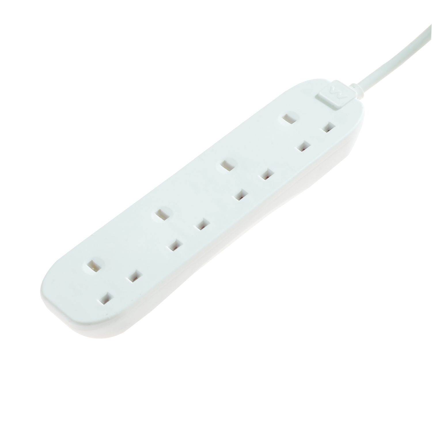 Masterplug 13A 4-Gang Unswitched Extension Lead 1m (8935G)