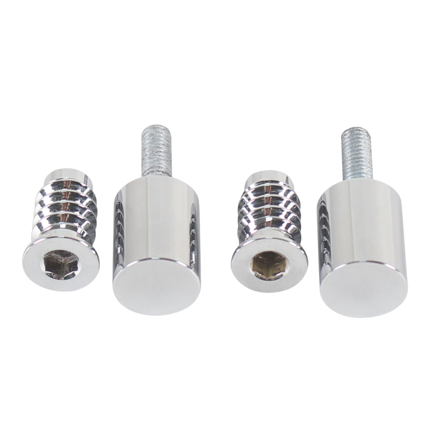 Smith & Locke 49mm Sash Stops Polished Chrome 2 Pack (893YX)