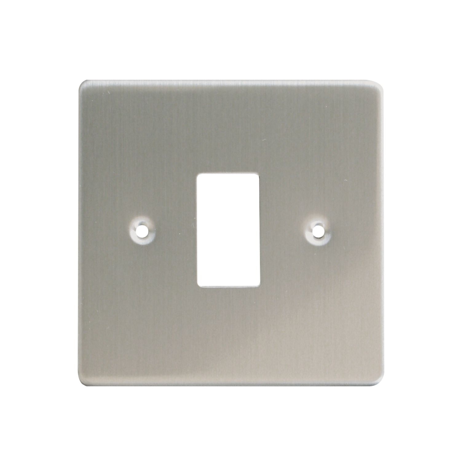 Varilight PowerGrid 1-Module Grid Faceplate Brushed Steel (89450)