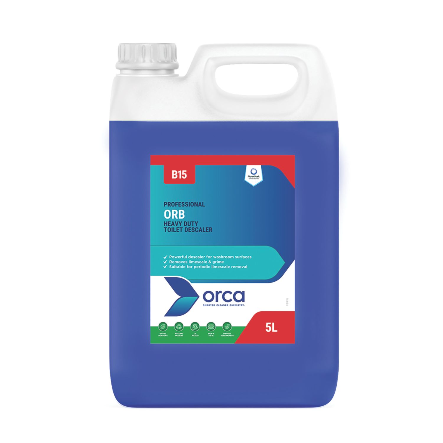 Orca B15 Heavy Duty Toilet Descaler 5Ltr (895CH)